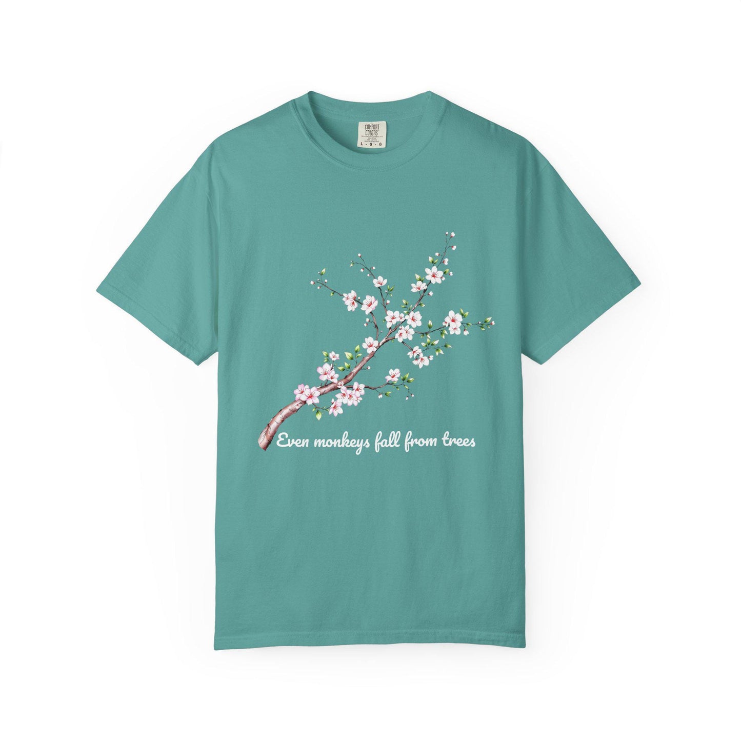 Cherry Blossoms Floral T-Shirt, Inspirational Quote Shirt, Gift for Nature Lovers, Casual Spring Tee, Motivational Apparel, Comfort Colors