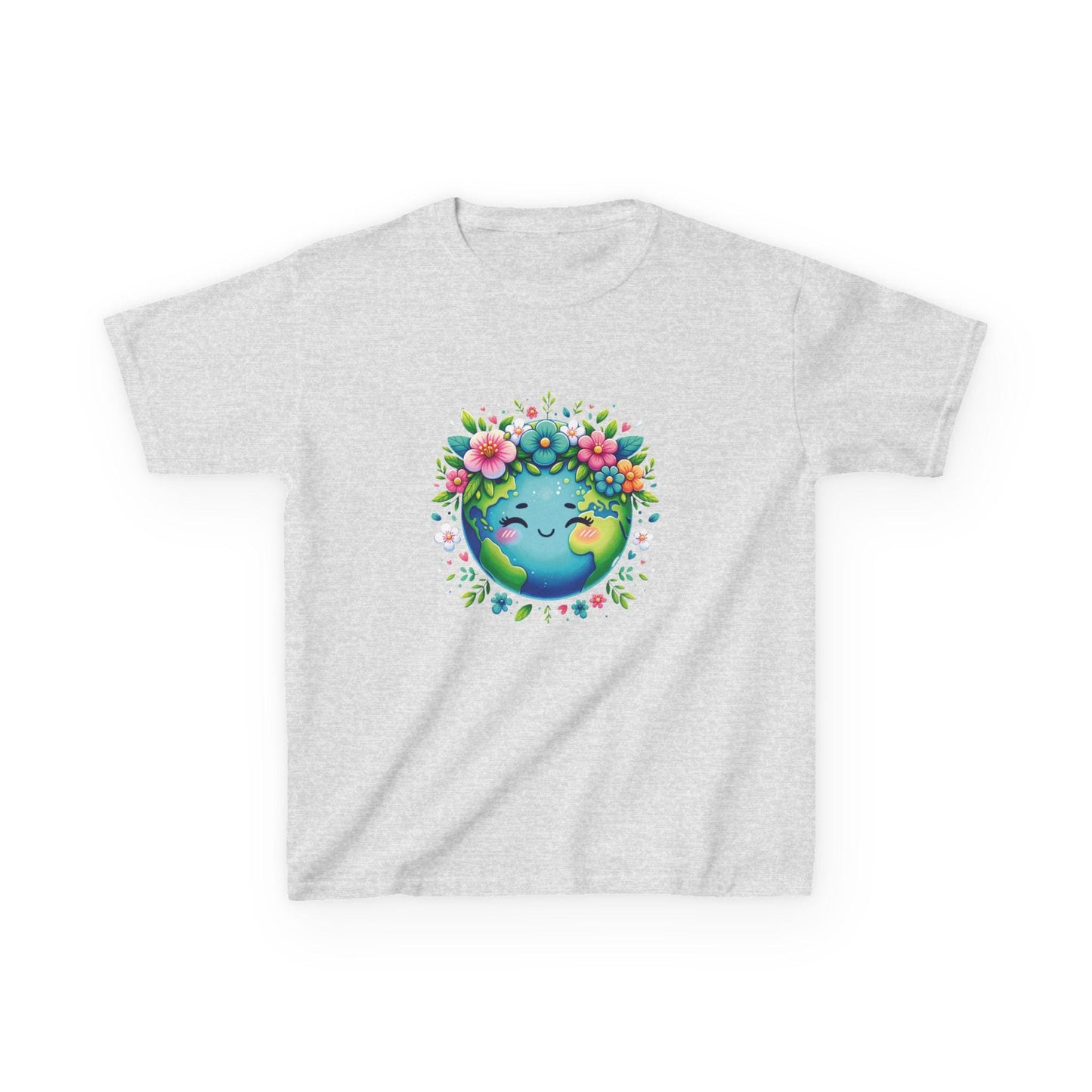 Kids Back to School T-Shirt, Floral Globe Graphic Tee, Fun Shirt for Children, Cool Back to School Clothing for Him and her, Gift For Kids