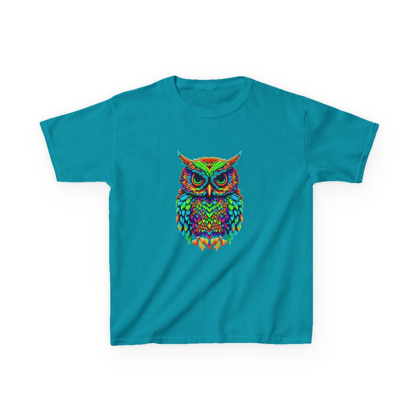 Owl Kids Tee, Fun Graphic T-Shirt for Boys and Girls, Vibrant Owl Shirt, Creative Gift for Boys & Girls, Animal Lover Shirt, Owl T-Shirt
