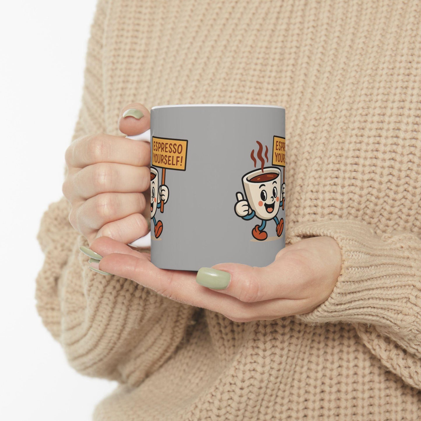 Espresso Yourself Coffee Mug, Cute Drinkware Gift for Coffee Lovers, Espresso Mug, Ideal Back 2 School Gift for Teachers and Parents