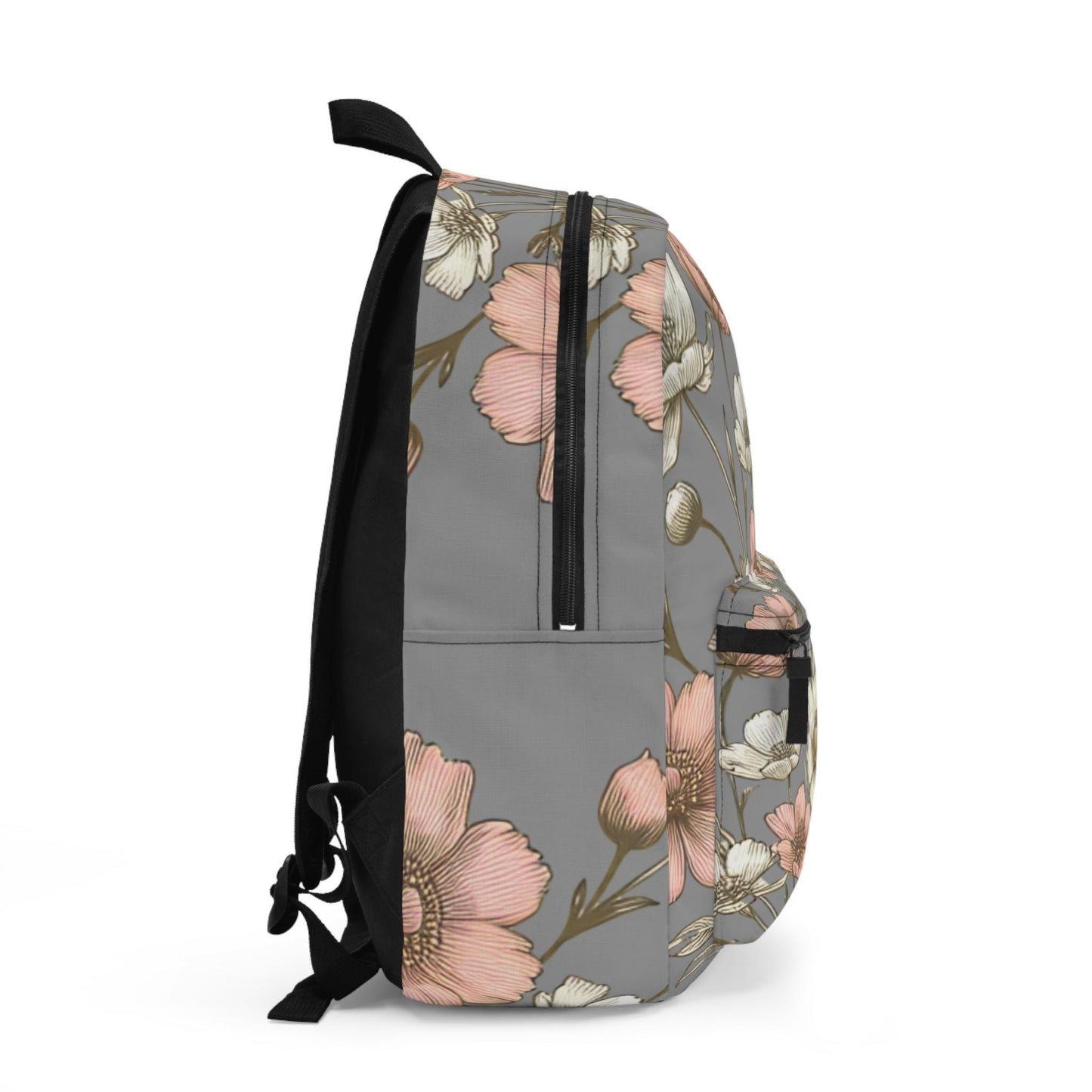 Boho Floral Backpack, Flower School Bag, Flower Print bag, Ideal for Elementary & Middle School Students, Back to School Supply for Students