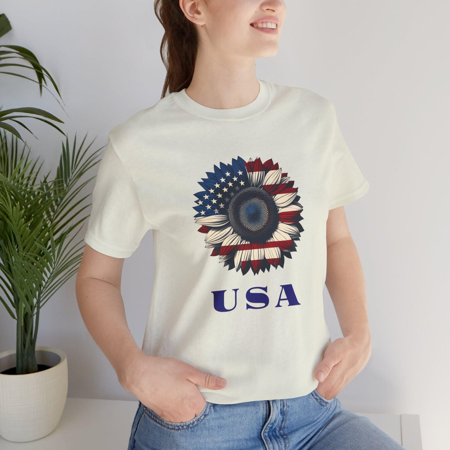 Patriotic USA Graphic Tee, Independence Day Shirt, Fourth of July Apparel, Gift for Veterans, Summer Casual Wear