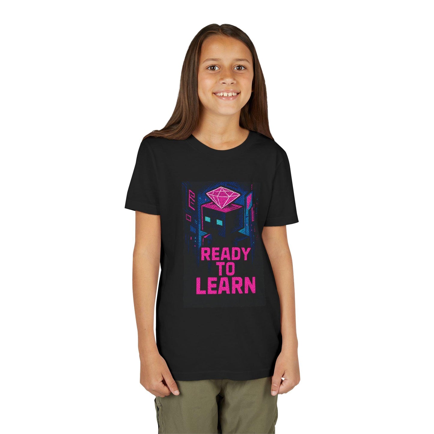 Youth Minecraft Inspired Tee - Ready to Learn, Gamer Shirt, Back To School Student Tee, First Day Of Back to School Shirts for Boys & Girls