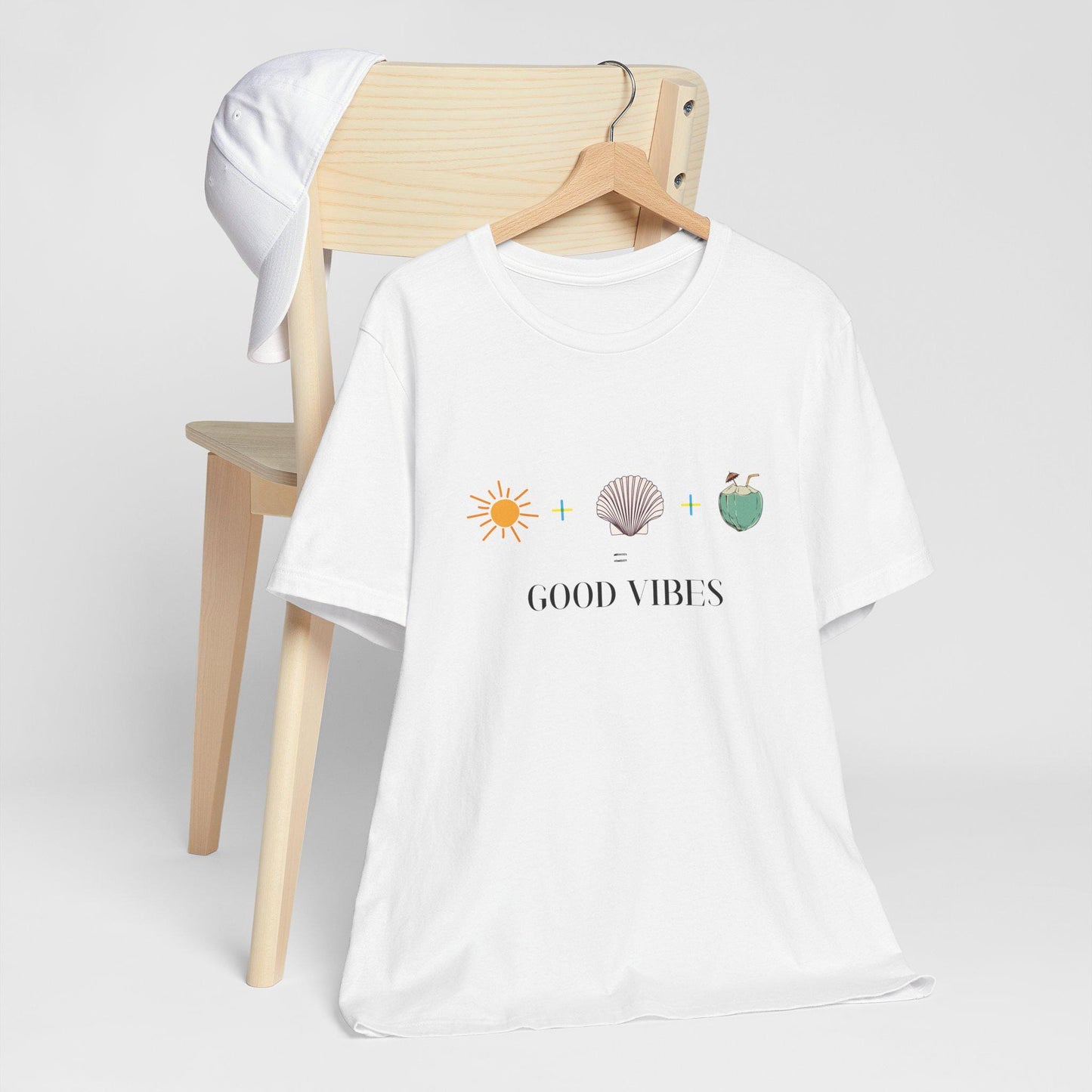 Good Vibes Unisex Tee | Beach Lover T-Shirt, Summer Essentials, Gift for Friends, Casual Wear, Eco-Friendly Fashion