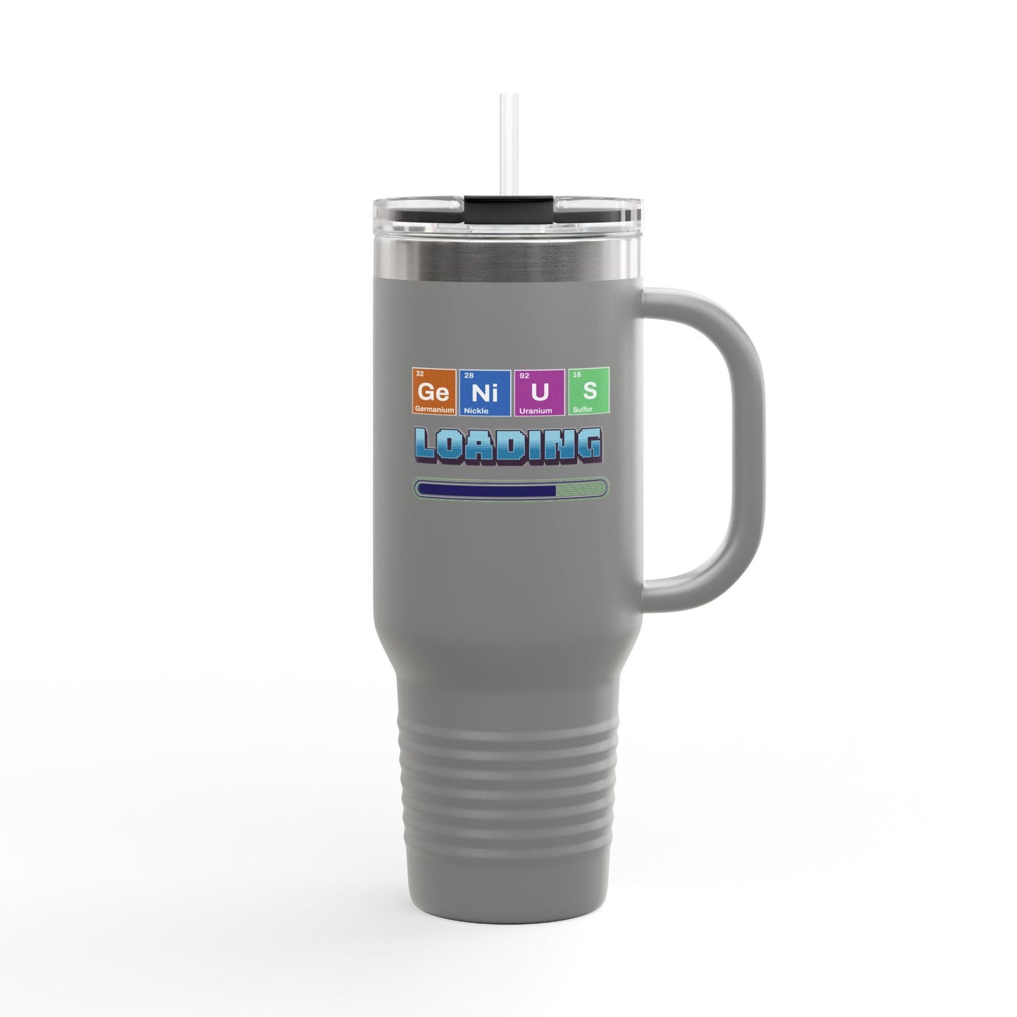 Genius Loading Insulated Travel Mug | 40oz Coffee Tumbler | Perfect Gift for Coffee Lovers, Travel, Home, Office, back to School Refreshment