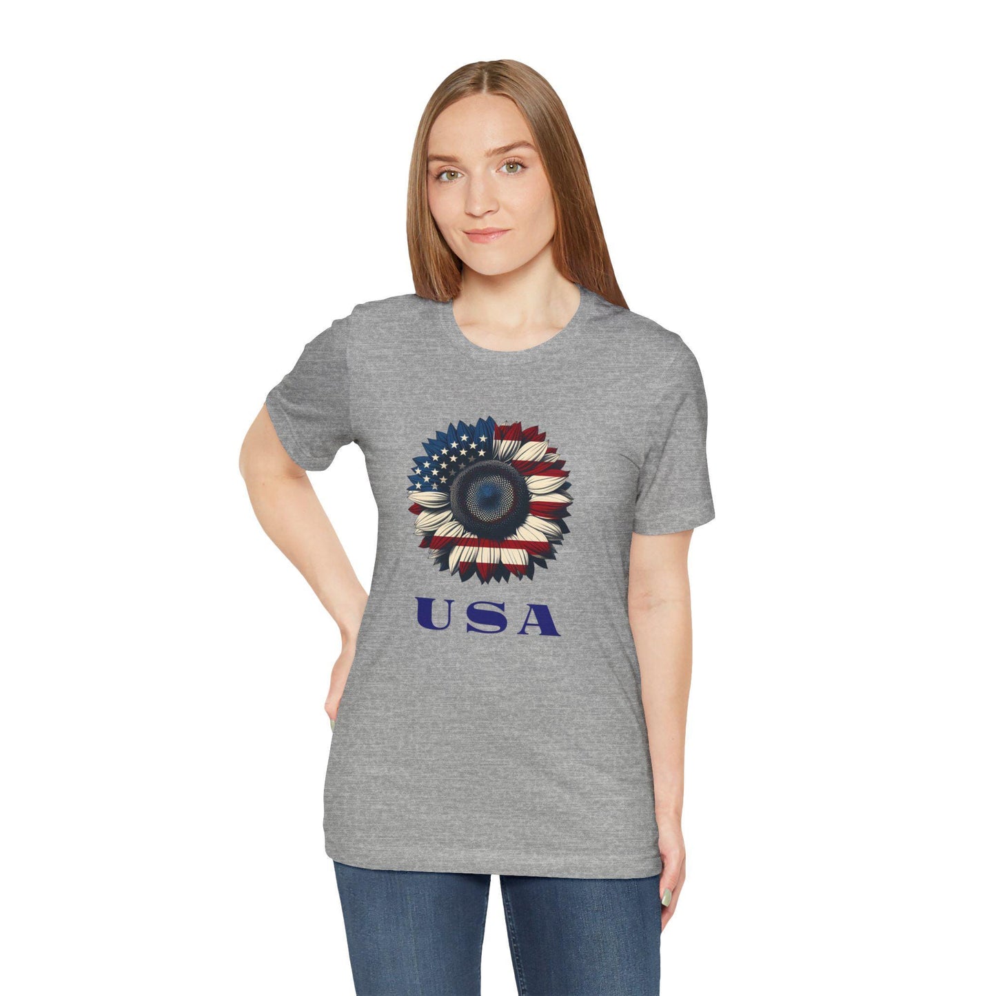 Patriotic USA Graphic Tee, Independence Day Shirt, Fourth of July Apparel, Gift for Veterans, Summer Casual Wear