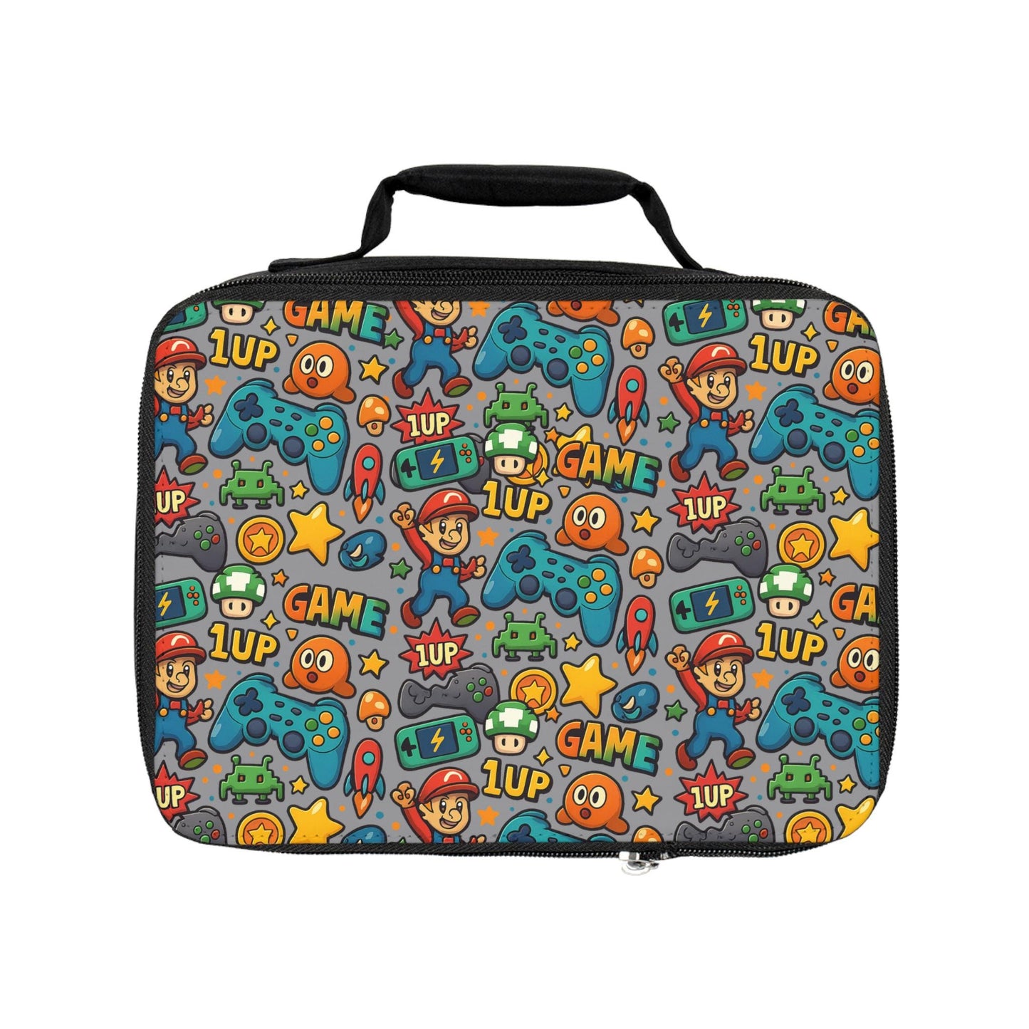 Video Game Lunch Bag - Perfect for Back to School, Picnics, and Playdates, Gamer Enthusiast Lunch Bag, School Lunch Bag for Girls & Boys