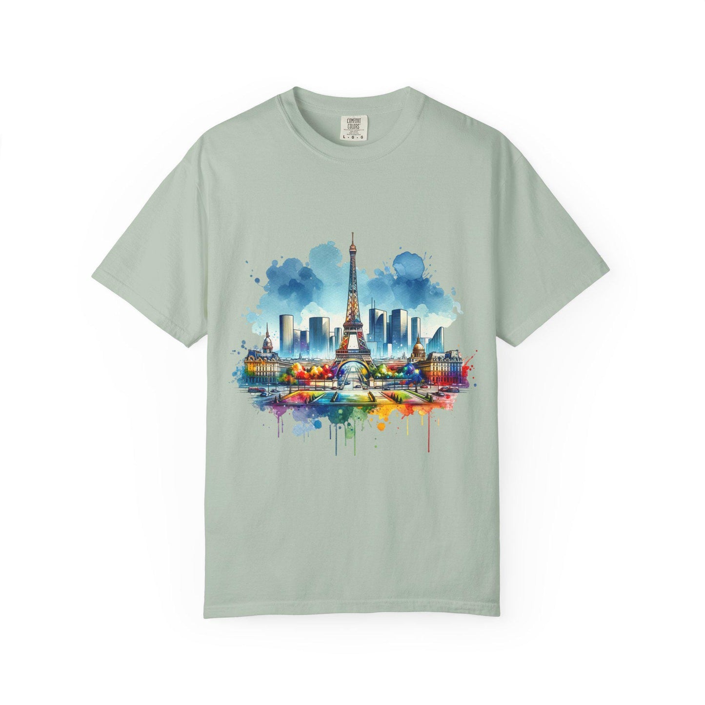 Paris en Couleur T-Shirt, Casual Fashion Tee, Gift for Travelers, Summer Wardrobe Essential, Eiffel Tower Art Shirt, Vacation Vibe Tee