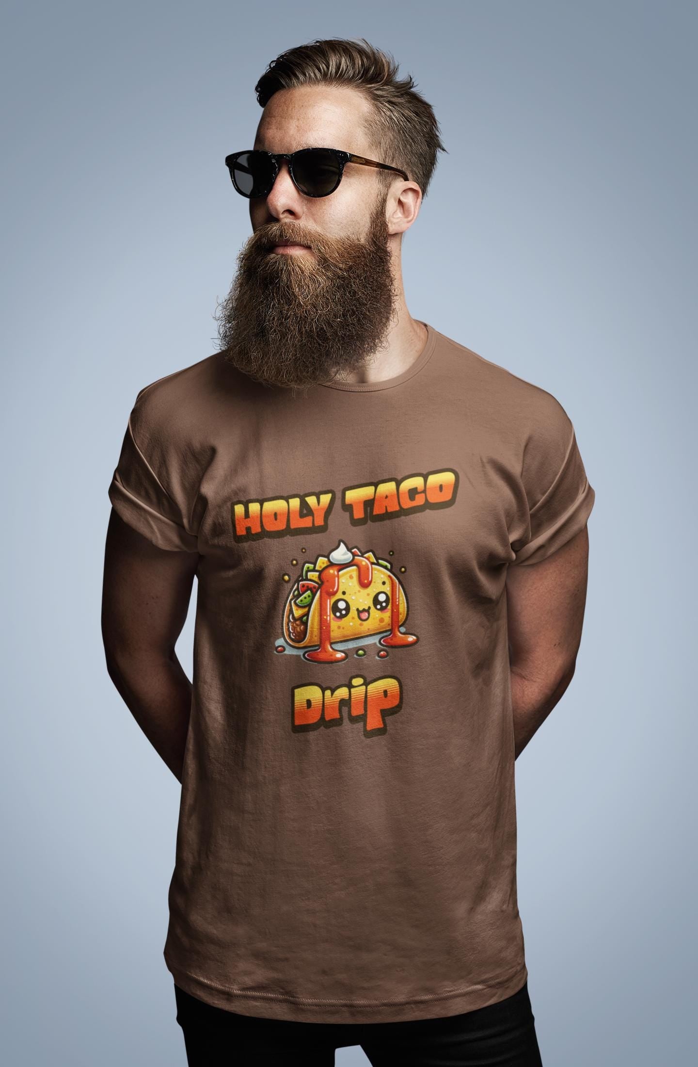 Holy Taco Drip Party Unisex T-shirt, Funny Foodie Cinco De Mayo Tee, Taco Squad Shirt, Friends Gift, Taco Graphic Tee, Mexican Fiesta Shirt