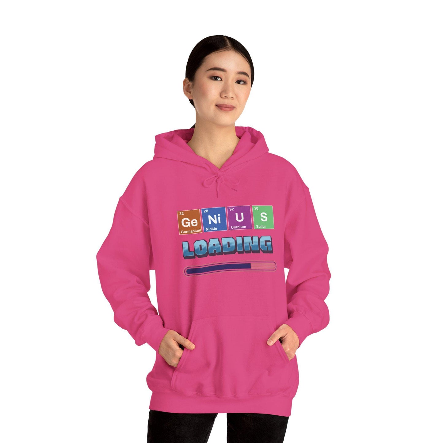 Genius Loading Graphic Sweatshirt, Funny Science Teacher Gift, Back to School Hoodie, Comfort Colors Casual Wear, Nerdy Back to School Top
