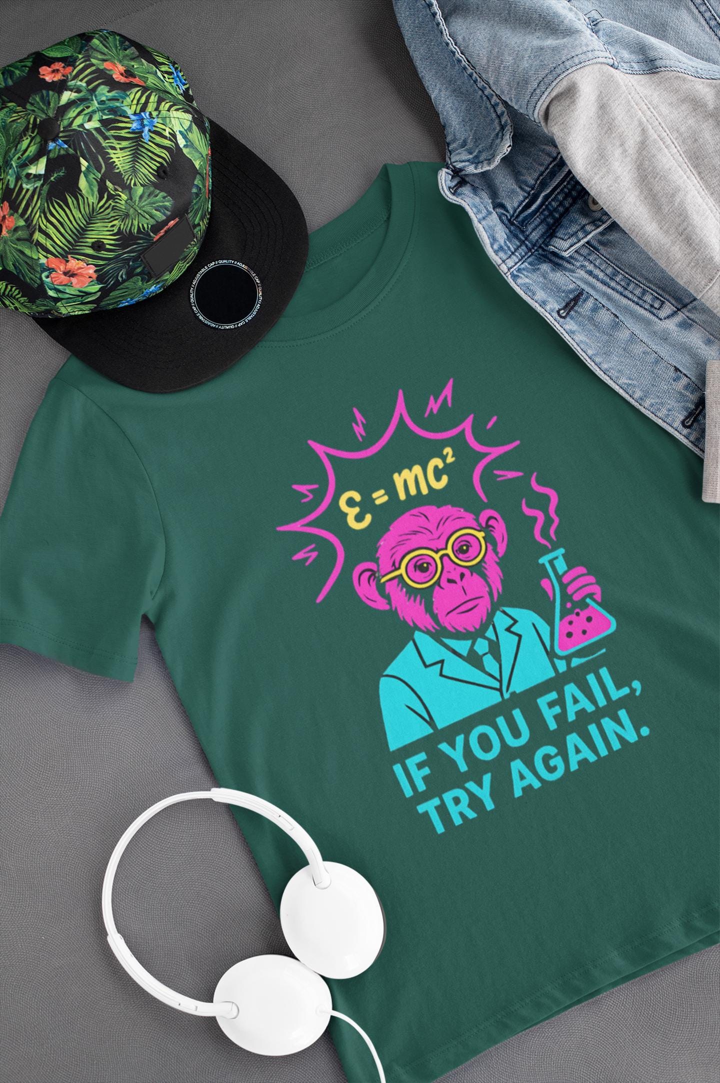 Youth Motivational Tee - 'If You Fail, Try Again'- Back to School Gift for Students, Welcome Back Tee, Back-to-School T-Shirt, Student Shirt