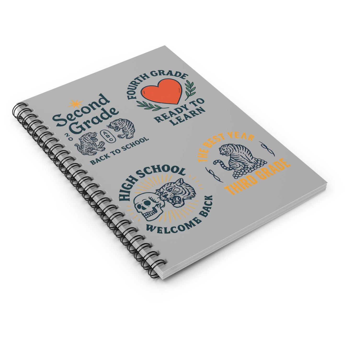 Back to School Spiral Notebook - Education Journal, Teacher Supplies, Ideal for Any School Grade, Study Organizer, School Supplies