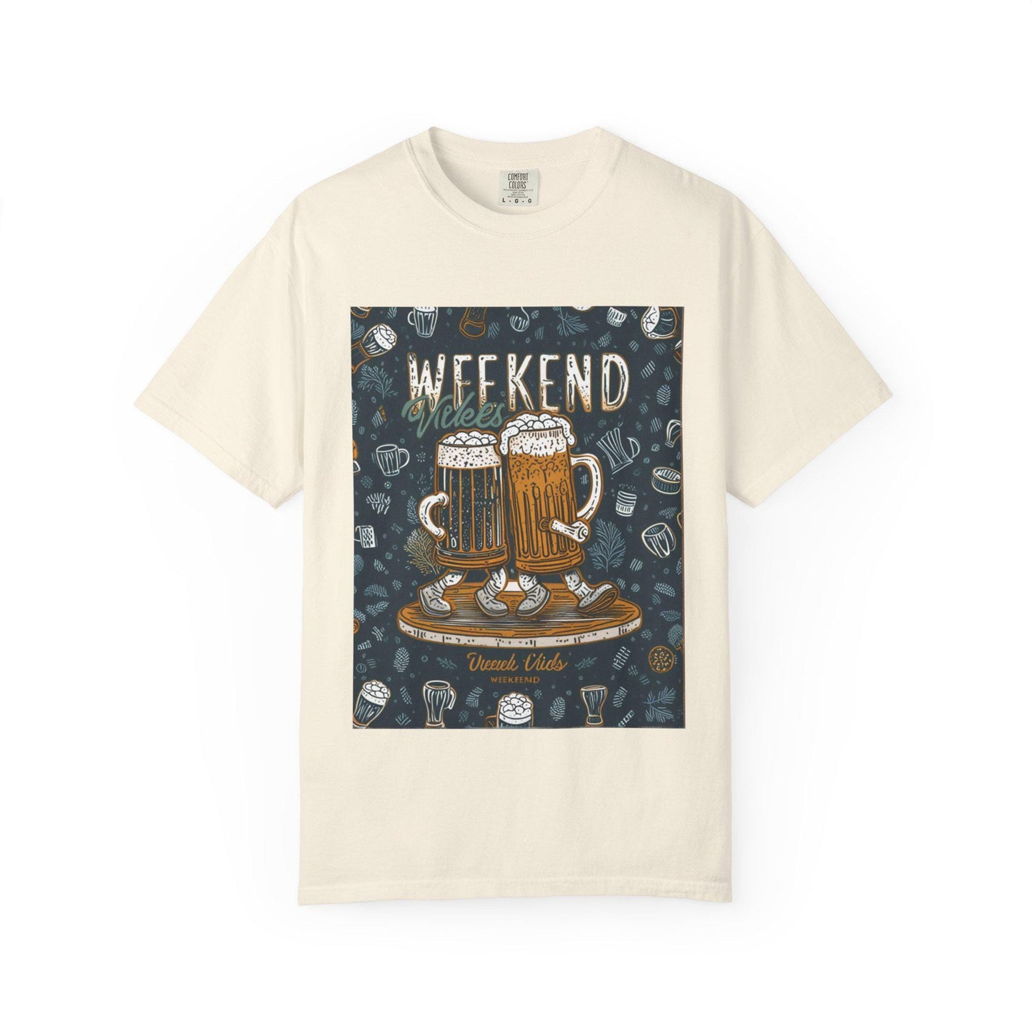Weekend Beer Graphic T-shirt, Unisex Casual Tee, Brewery Gift, Beer Lover Apparel, Weekend Vibes Tee, Festive Clothing Outdoor Comfort Color