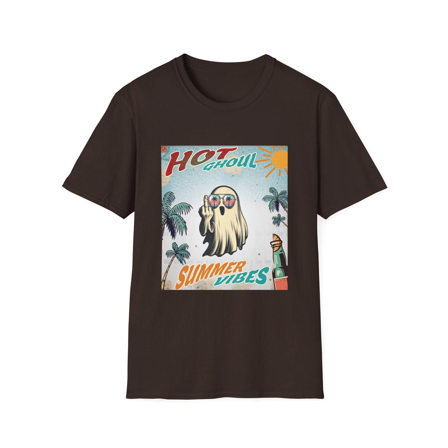 Summerween Ghost T-Shirt, Halloween Ghost TShirt, Funny Ghost Beach Party Tee, Spooky Ghost Tee, Trendy Summer Tee, Halloween Ghost TShirt,