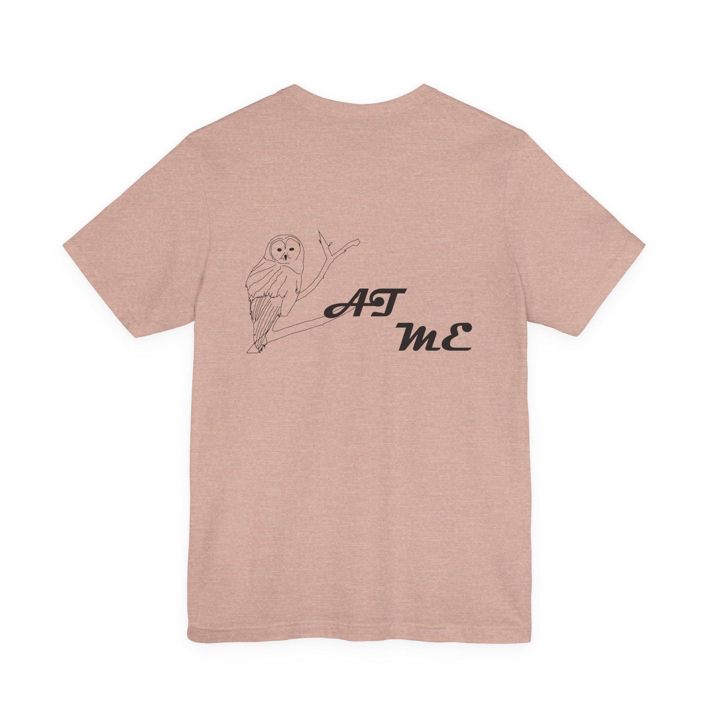 Boho Owl Graphic Tee, Relaxed Fit Shirt, Nature Lover Gift, Casual Wear, Eco-friendly Apparel