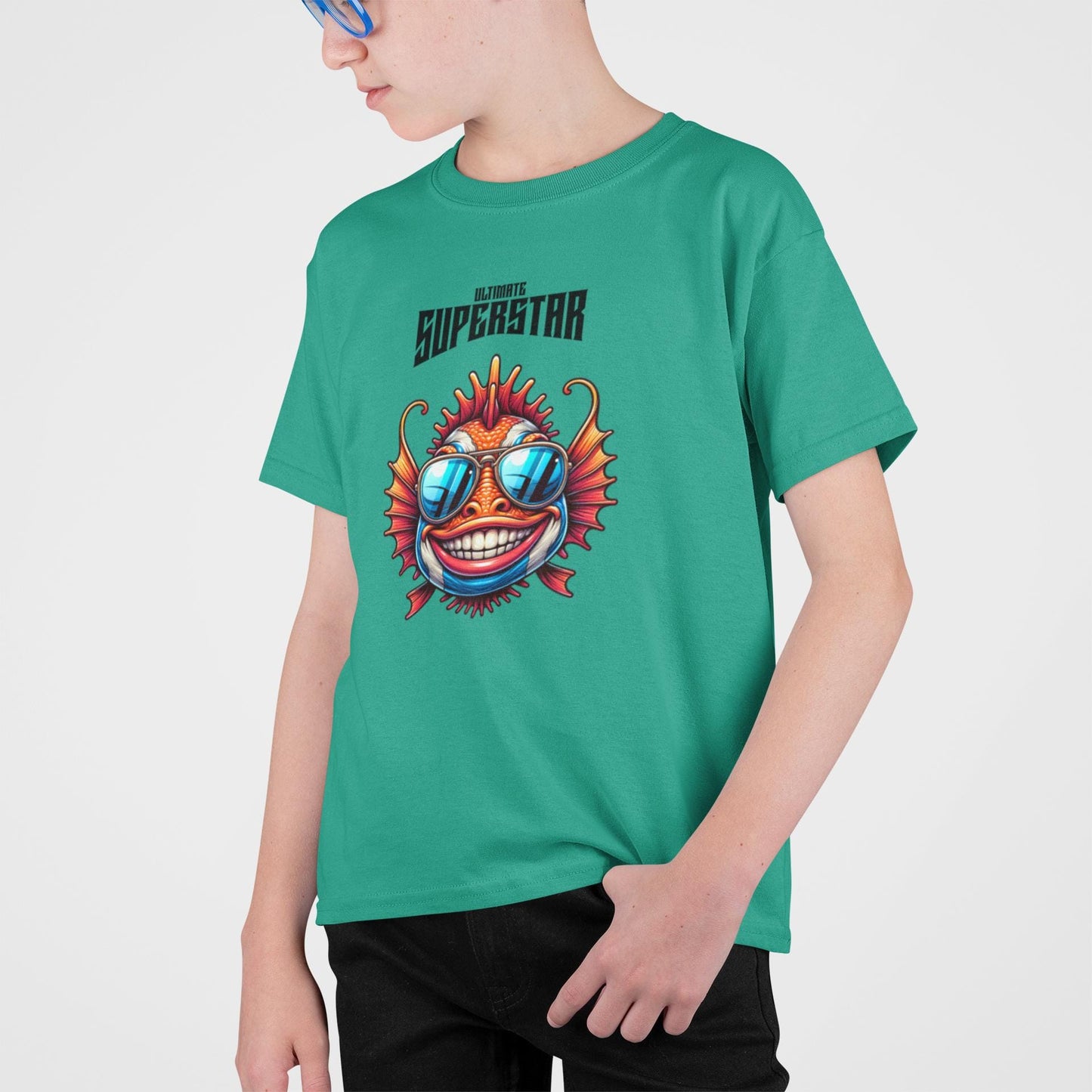 Kids Graphic Tee - "Superstar" Design, Fun Shirt for Children, Cool Summer Clothing, Gift for Kids, Party Wear, Back to School Apparel