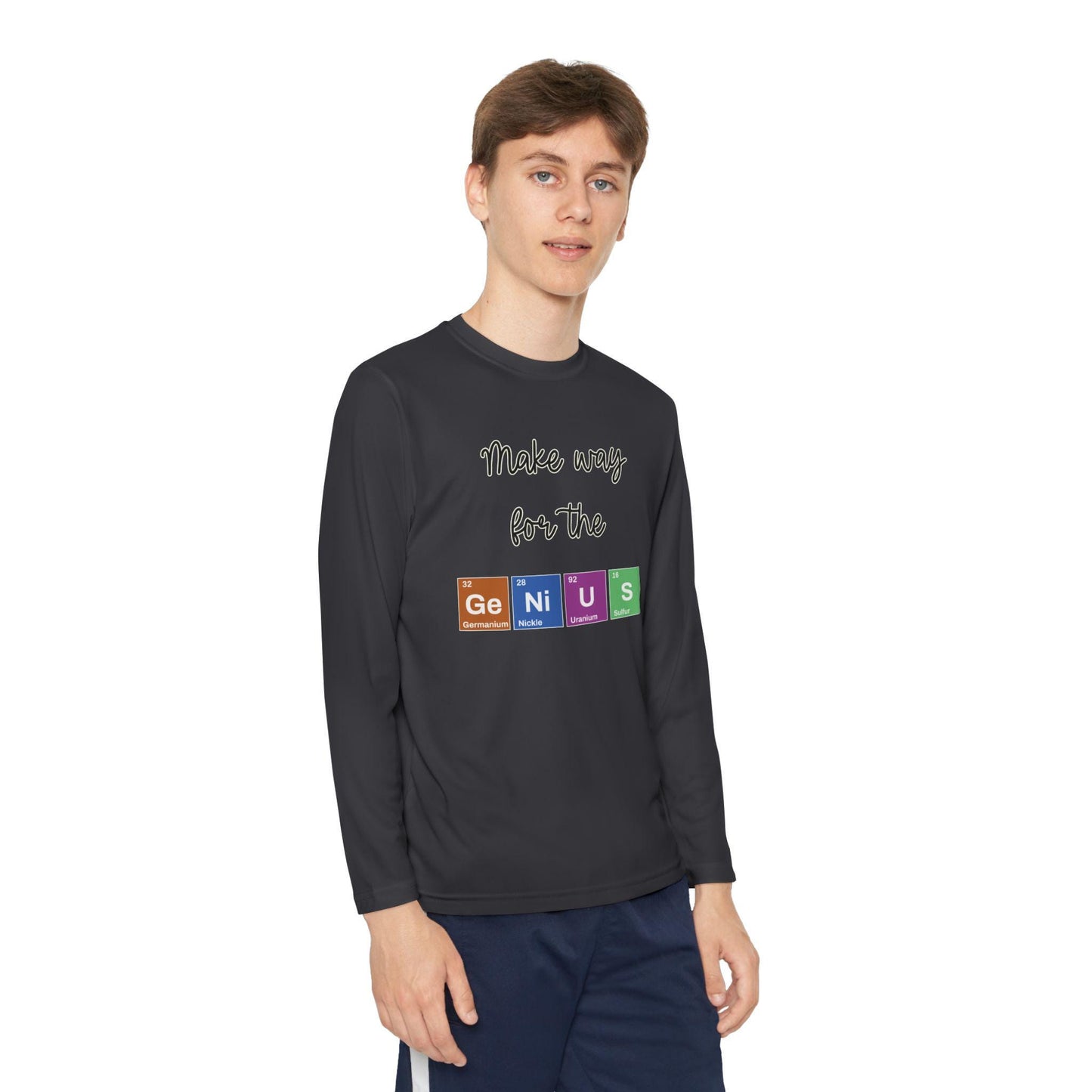 Make Way for the Genius Youth Long Sleeve Shirt, Science Inspired Shirt, Back To School Teacher Student Shirt, First Day Of School Shirts