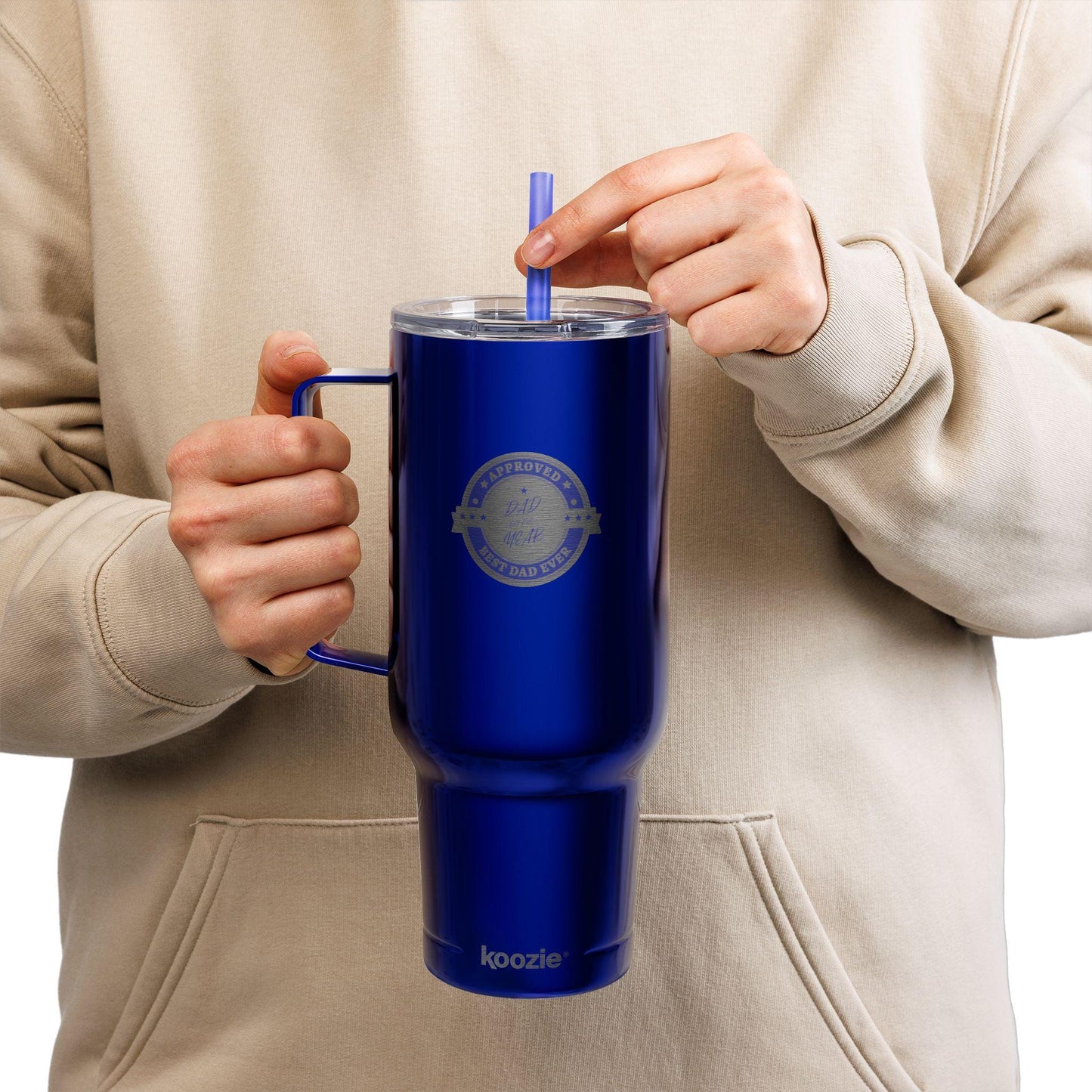 Personalized Husband Dad Grandpa Insulated Tumbler, 40oz Engraved Travel Cup, Custom Drinkware for Hot & Cold, Perfect for Celebrations