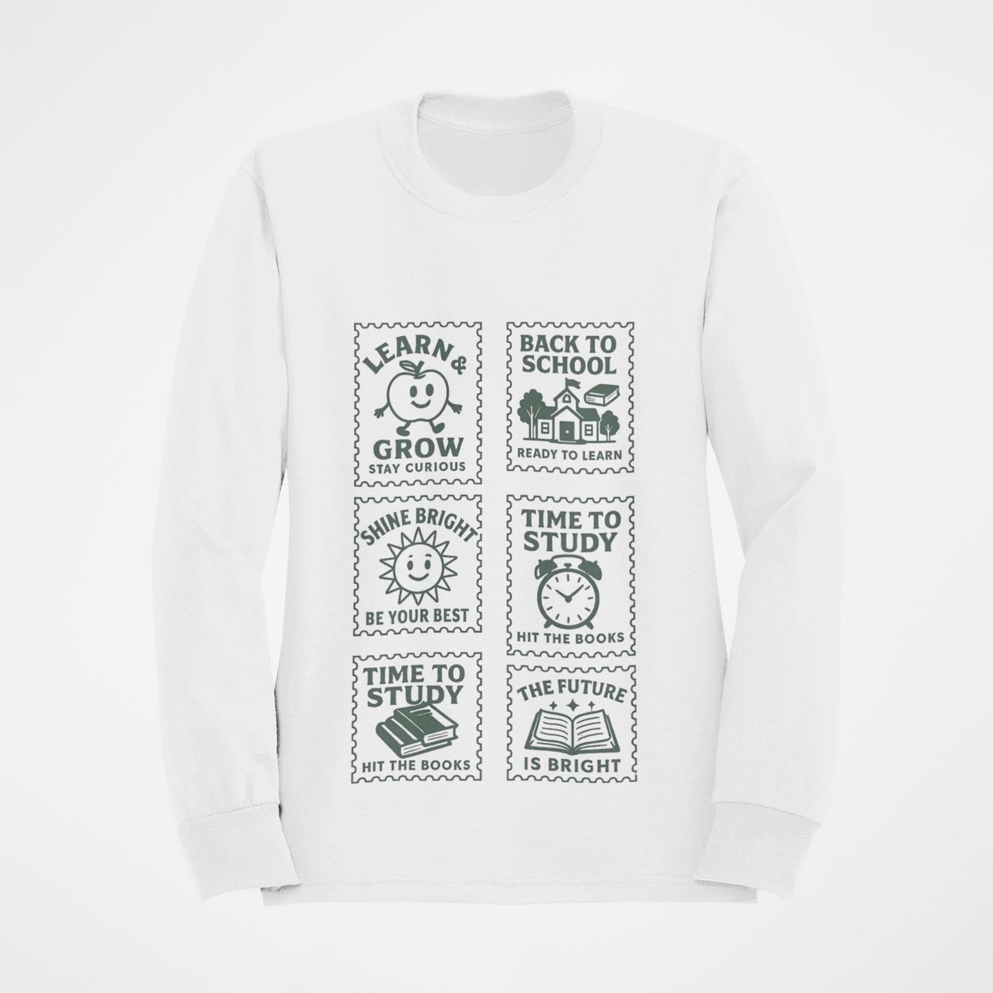 Youth Motivational Crewneck Sweatshirt, Back to School Gift, Study Motivation Apparel, Positive Quotes Sweatshirt, Comfortable Kids