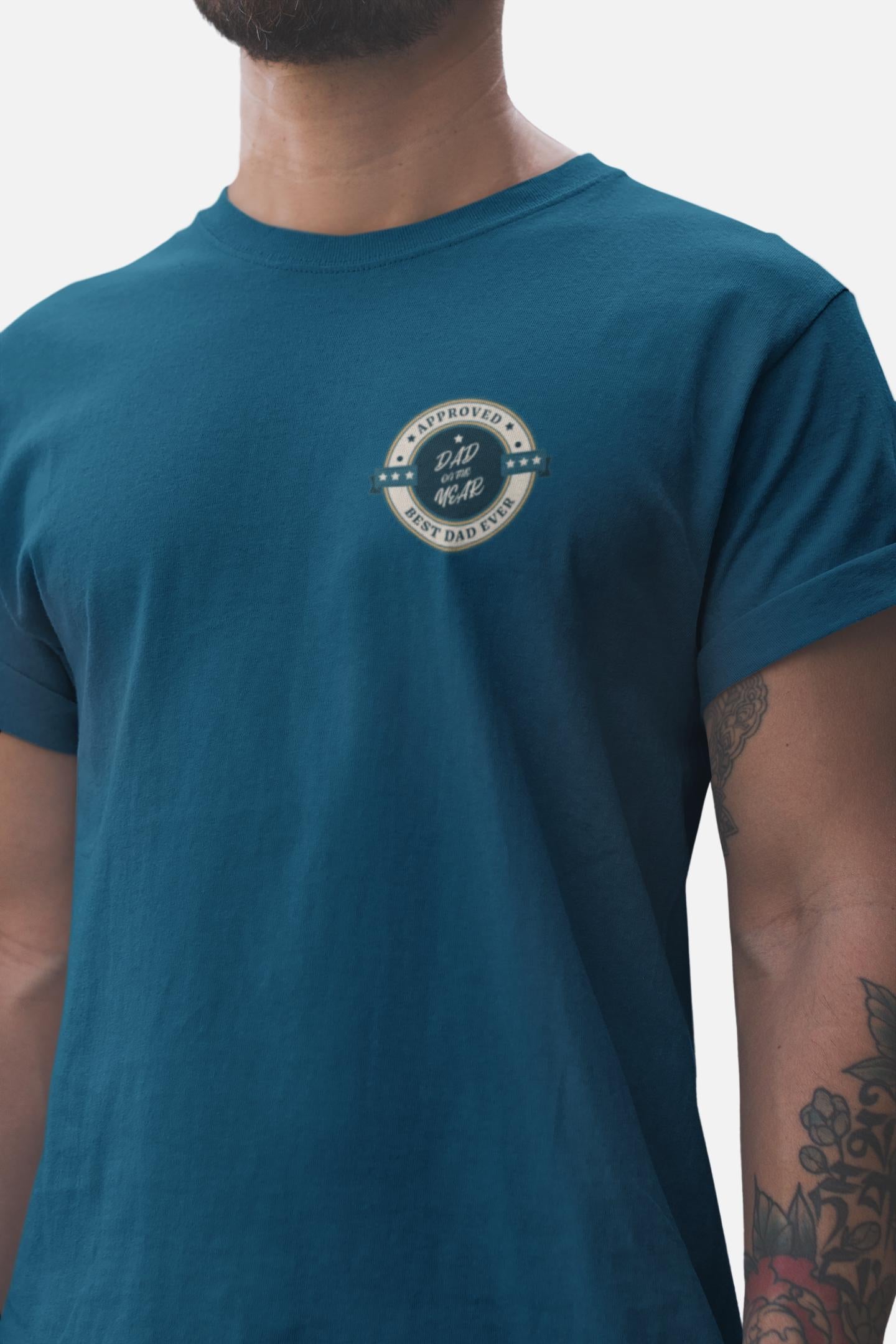 Husband Dad Grandpa CustomT-Shirt with Vintage Logo, Dads with beards, Summer Style, Funny Dad Birthday Gift, Cool Dad Shirt, Fathers Day