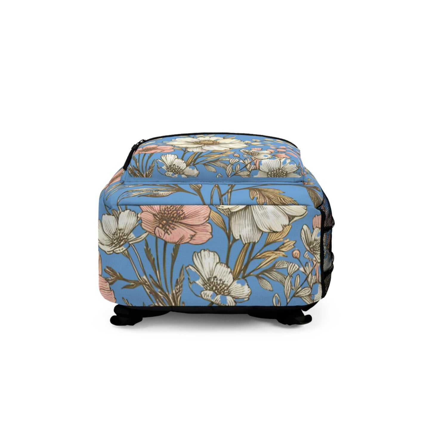 Boho Floral Backpack, Flower School Bag, Flower Print bag, Ideal for Elementary & Middle School Students, Back to School Supply for Students