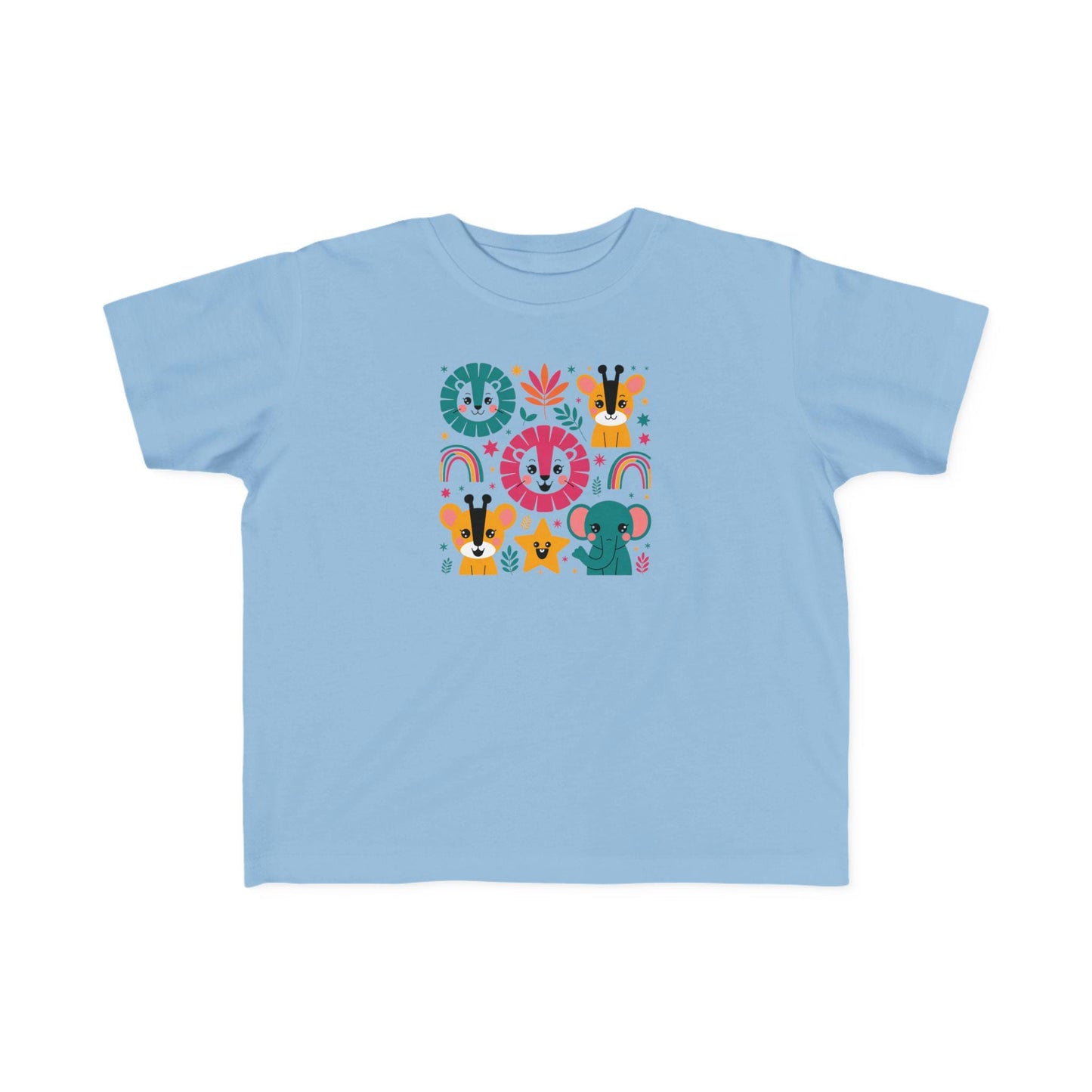 Colorful Animal Kids' Tee, Toddler T-Shirt, Cute Graphic Shirt, Fun Gift for Boys and Girls, Birthday Playtime Wear, Back to School Clothing