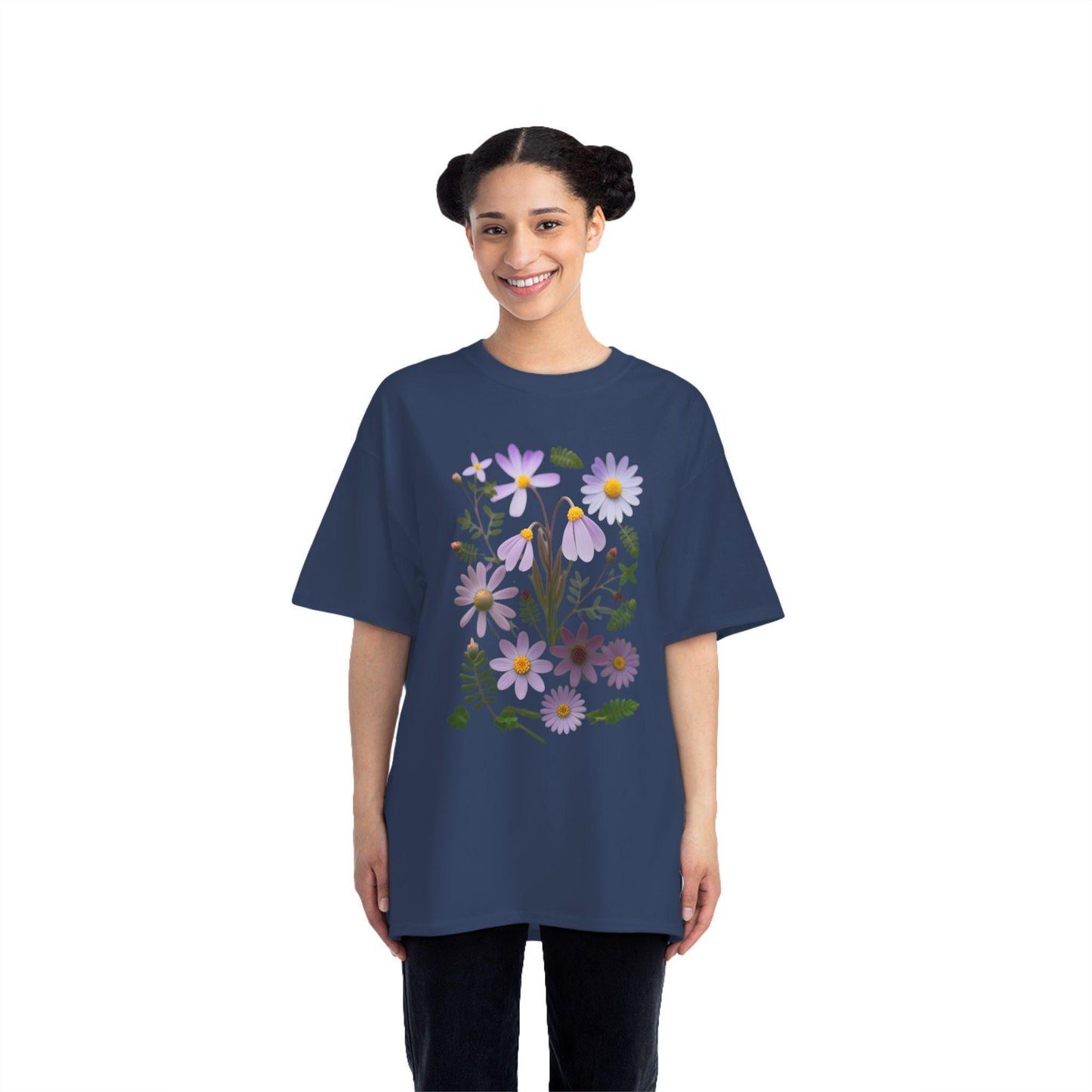 Boho Wildflowers Short-Sleeve T-Shirt, Spring Fashion, Casual Wear, Feminine Tee, Women's Floral Graphic Tee, Comfort Colors Tshirt