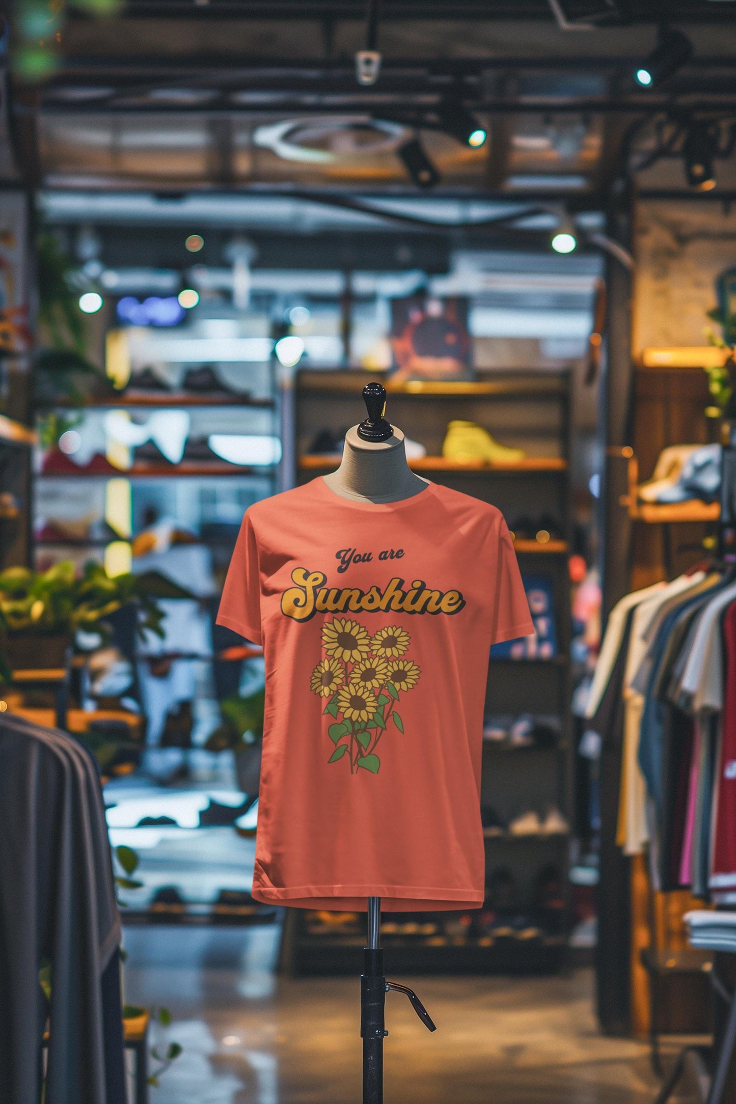 Sunflower Graphic Boho Tee | You Are Sunshine T-Shirt, Gift for Him & Her, Botanical Shirt, Nature Lover Apparel, Summer Comfort Color Shirt