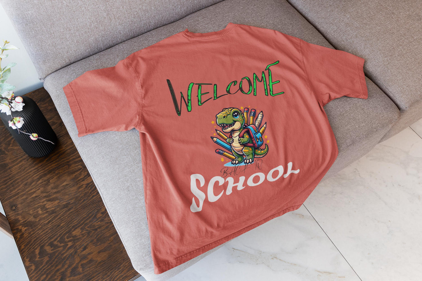 Welcome School to School T-Shirt, Cute Dino Tee, Back to School Gift for Teachers, Welcome Back TShirt, Teacher Appreciation, Teacher Shirt
