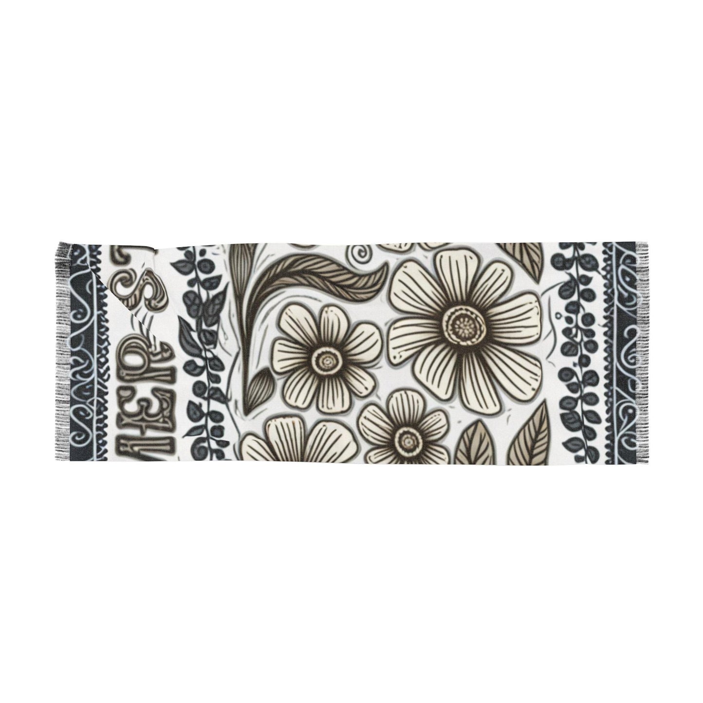 Floral Lightweight Scarf, Bohemian Wrap, Spring Accessory, Gift for Her, Summer Vibes, Women's Fashion, Fun Outdoor Camping Vibes
