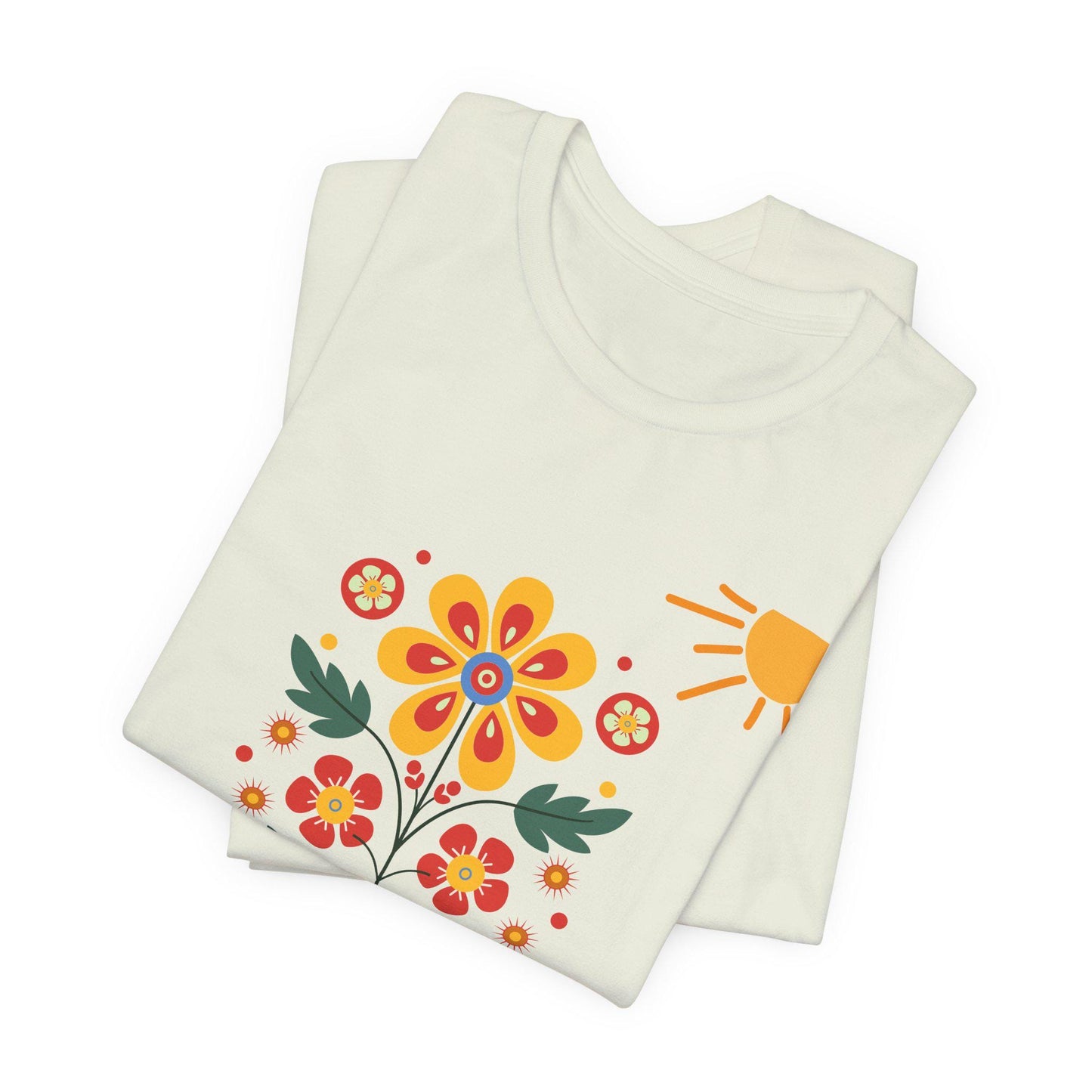 Boho Floral Tee, Nature Inspired Shirt, Spring Floral Top, Unisex Eco-Friendly T-Shirt, Perfect Gift for Garden Lovers, Summer Vibes