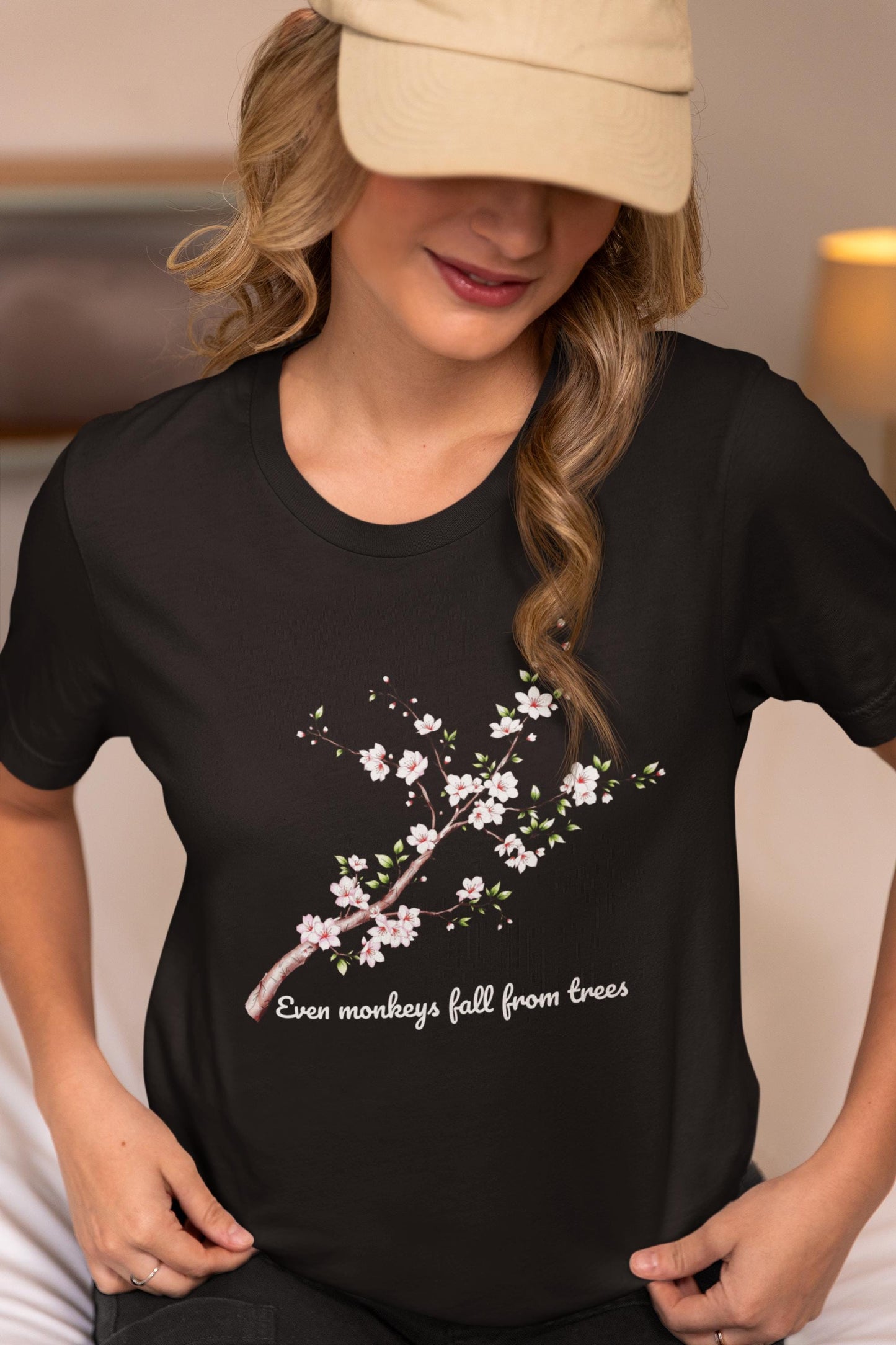 Cherry Blossoms Floral T-Shirt, Inspirational Quote Shirt, Gift for Nature Lovers, Casual Spring Tee, Motivational Apparel, Comfort Colors