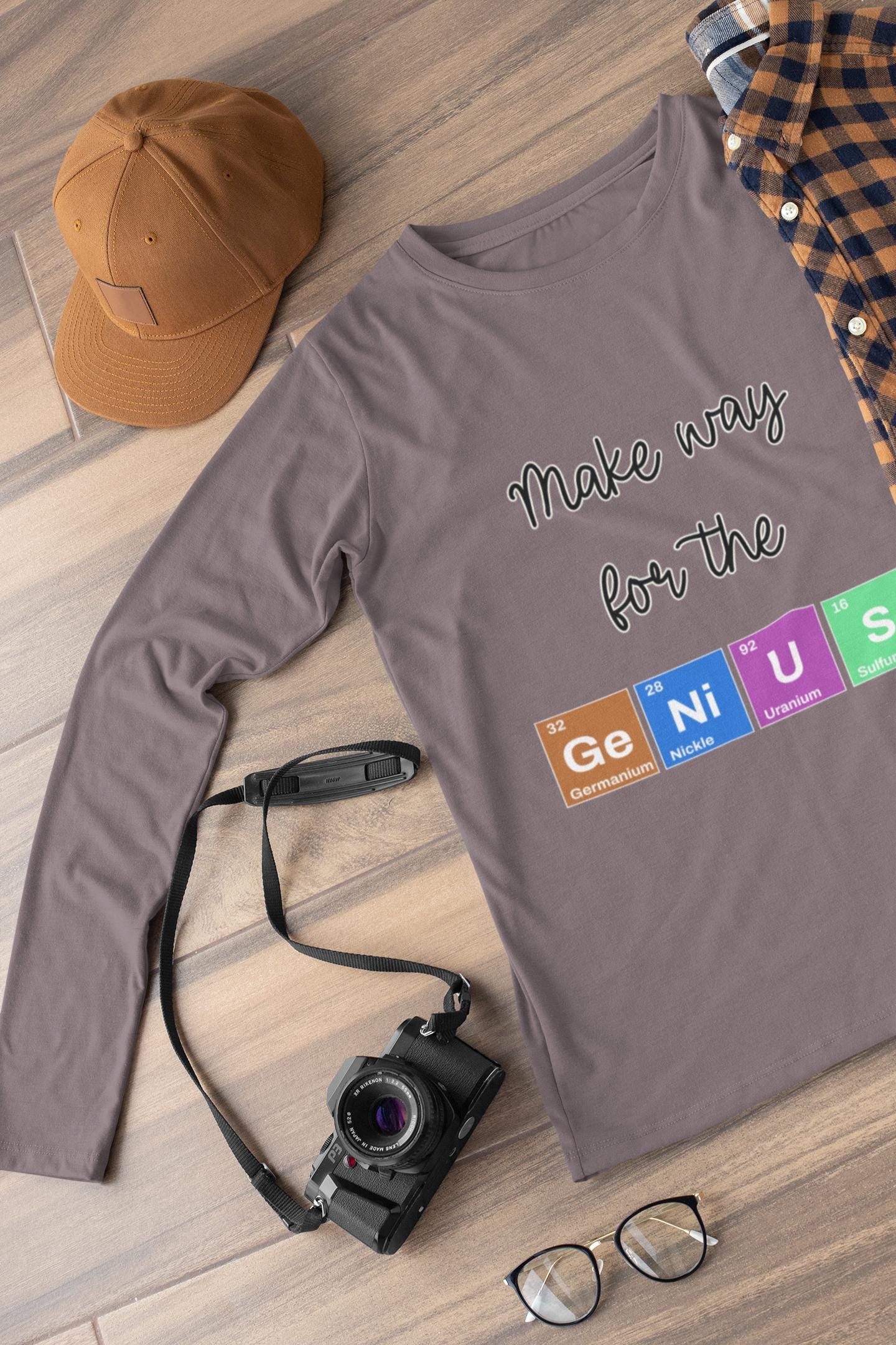 Make Way for the Genius Youth Long Sleeve Shirt, Science Inspired Shirt, Back To School Teacher Student Shirt, First Day Of School Shirts