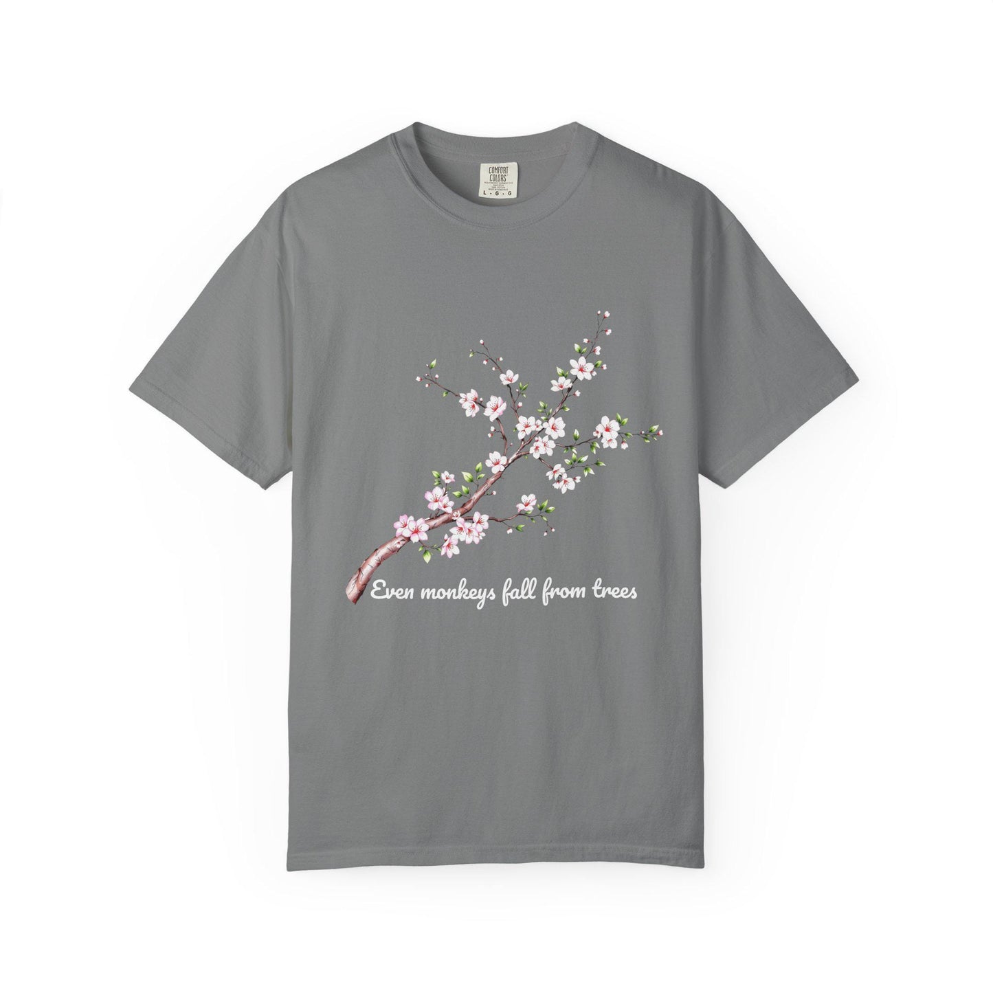 Cherry Blossoms Floral T-Shirt, Inspirational Quote Shirt, Gift for Nature Lovers, Casual Spring Tee, Motivational Apparel, Comfort Colors
