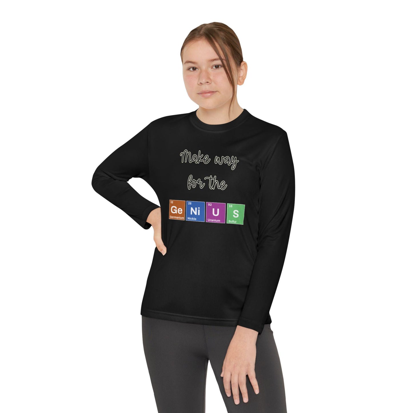 Make Way for the Genius Youth Long Sleeve Shirt, Science Inspired Shirt, Back To School Teacher Student Shirt, First Day Of School Shirts
