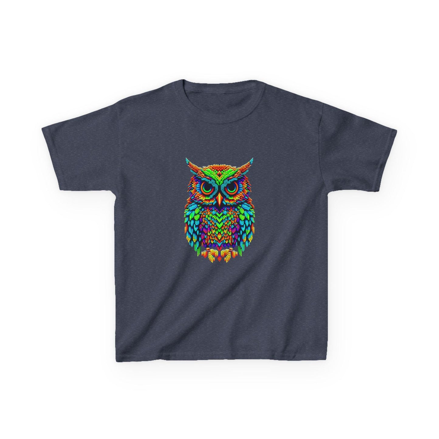 Owl Kids Tee, Fun Graphic T-Shirt for Boys and Girls, Vibrant Owl Shirt, Creative Gift for Boys & Girls, Animal Lover Shirt, Owl T-Shirt
