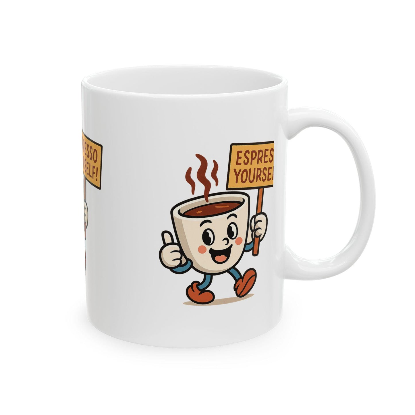 Espresso Yourself Coffee Mug, Cute Drinkware Gift for Coffee Lovers, Espresso Mug, Ideal Back 2 School Gift for Teachers and Parents