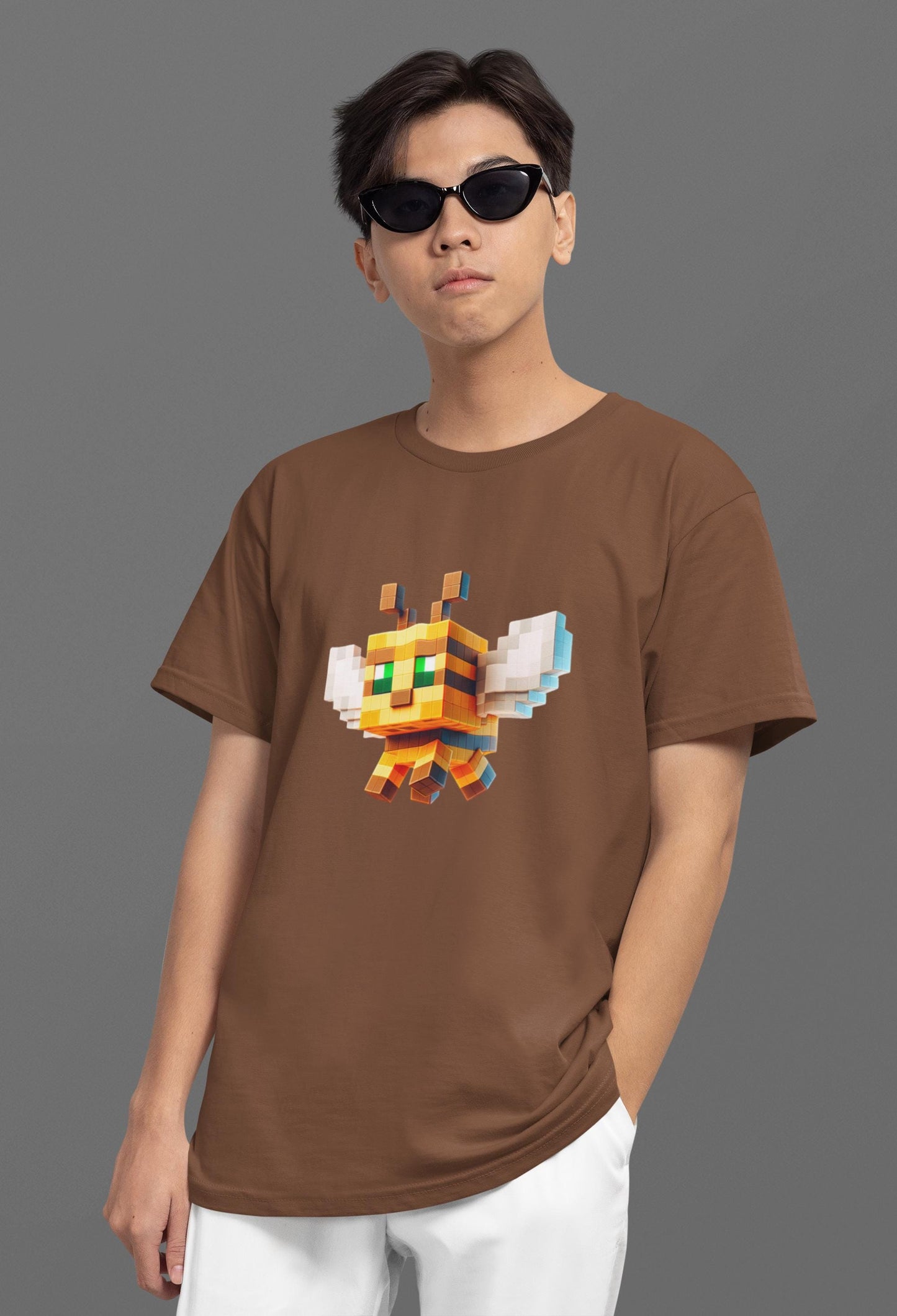 Minecraft Bee Inspired Kids Tee, Minecraft Bee Shirt, Fun Kids Tee, Gaming Apparel, Birthday Gift for Boys and Girls, Back to School Apparel
