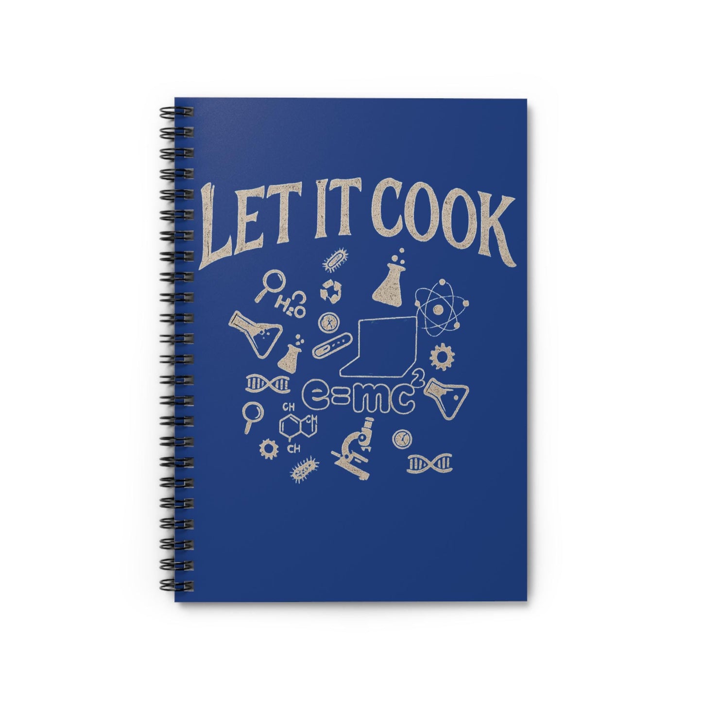 Science Lab Spiral Notebook, Chemistry Journal for Students Teachers STEM Gift Cute, Study Notes Planner Back to School Laboratory Scientist