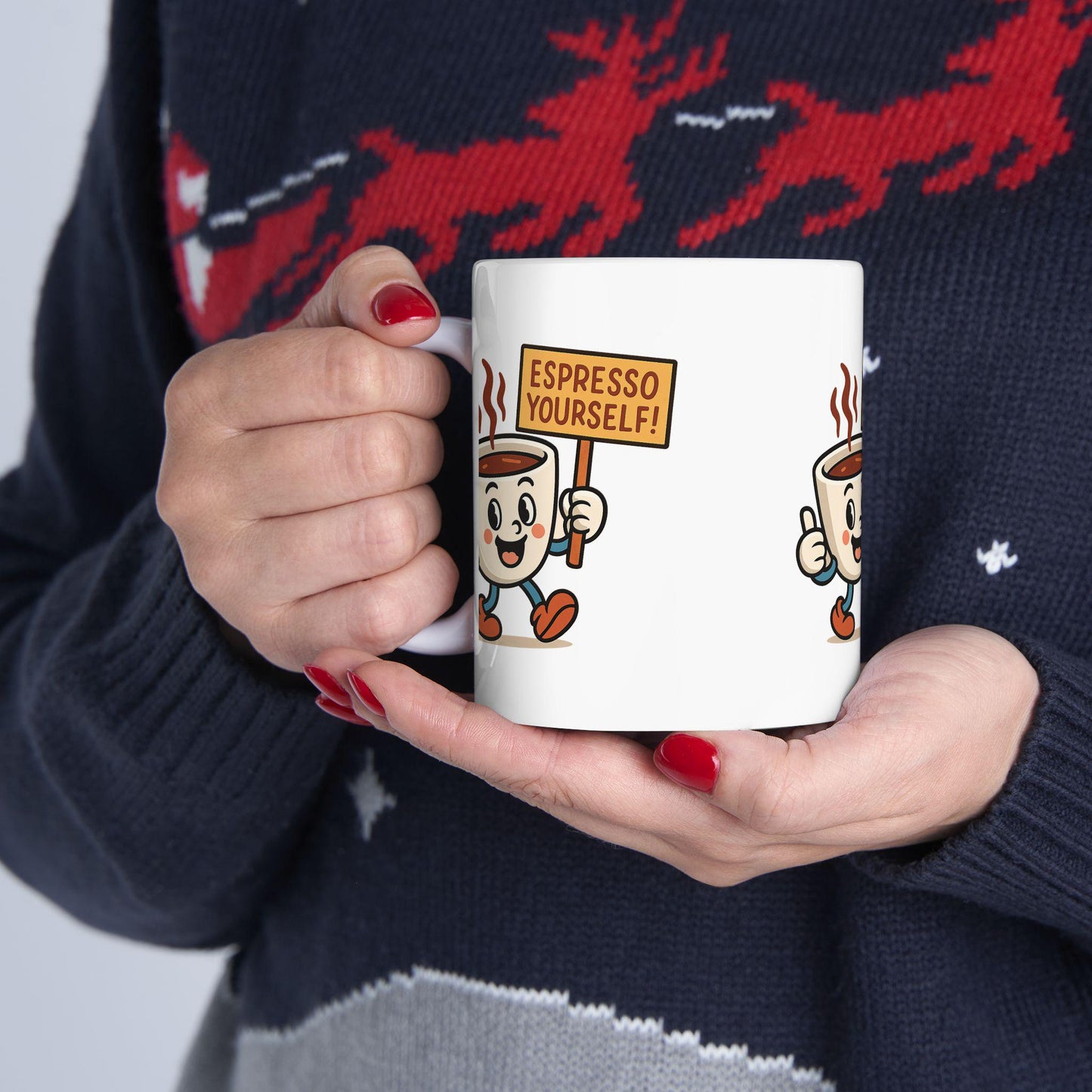 Espresso Yourself Coffee Mug, Cute Drinkware Gift for Coffee Lovers, Espresso Mug, Ideal Back 2 School Gift for Teachers and Parents