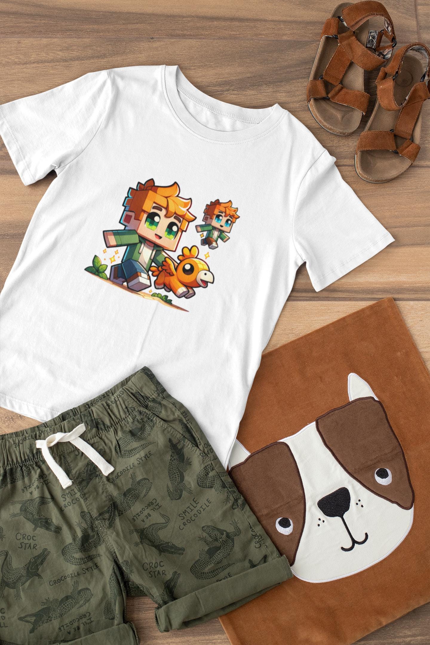 Minecraft Adventure Kids Tee, Cute Graphic Shirt, Children T-Shirt, Quirky Tee, Fun Gaming Enthusiasts Apparel, Back to School Apparel