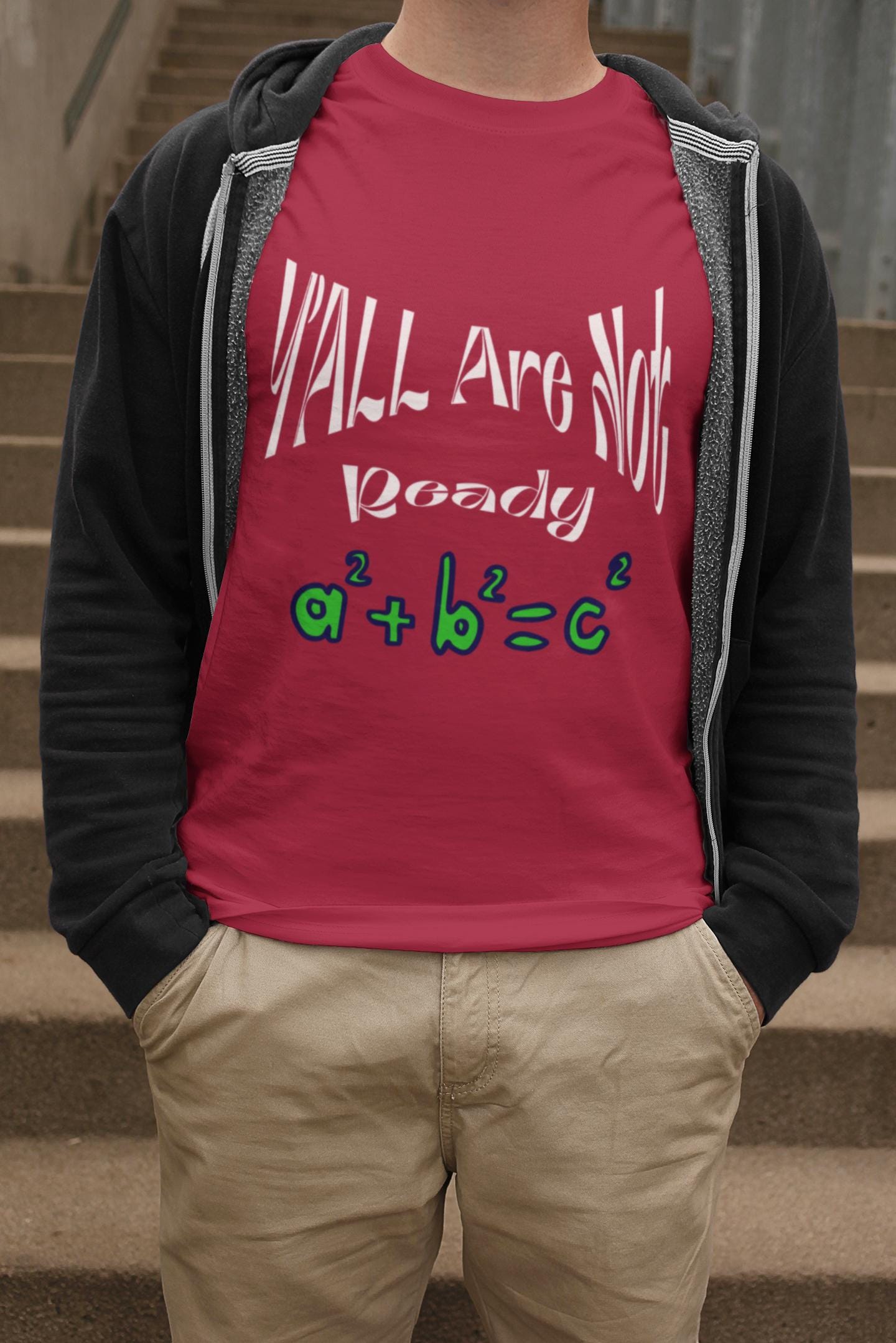 Trendy Youth Tee - 'YALL Are Not Ready' Math Design, Welcome Back to School Tee, Back To School Student Shirt, First Day Of School Shirts