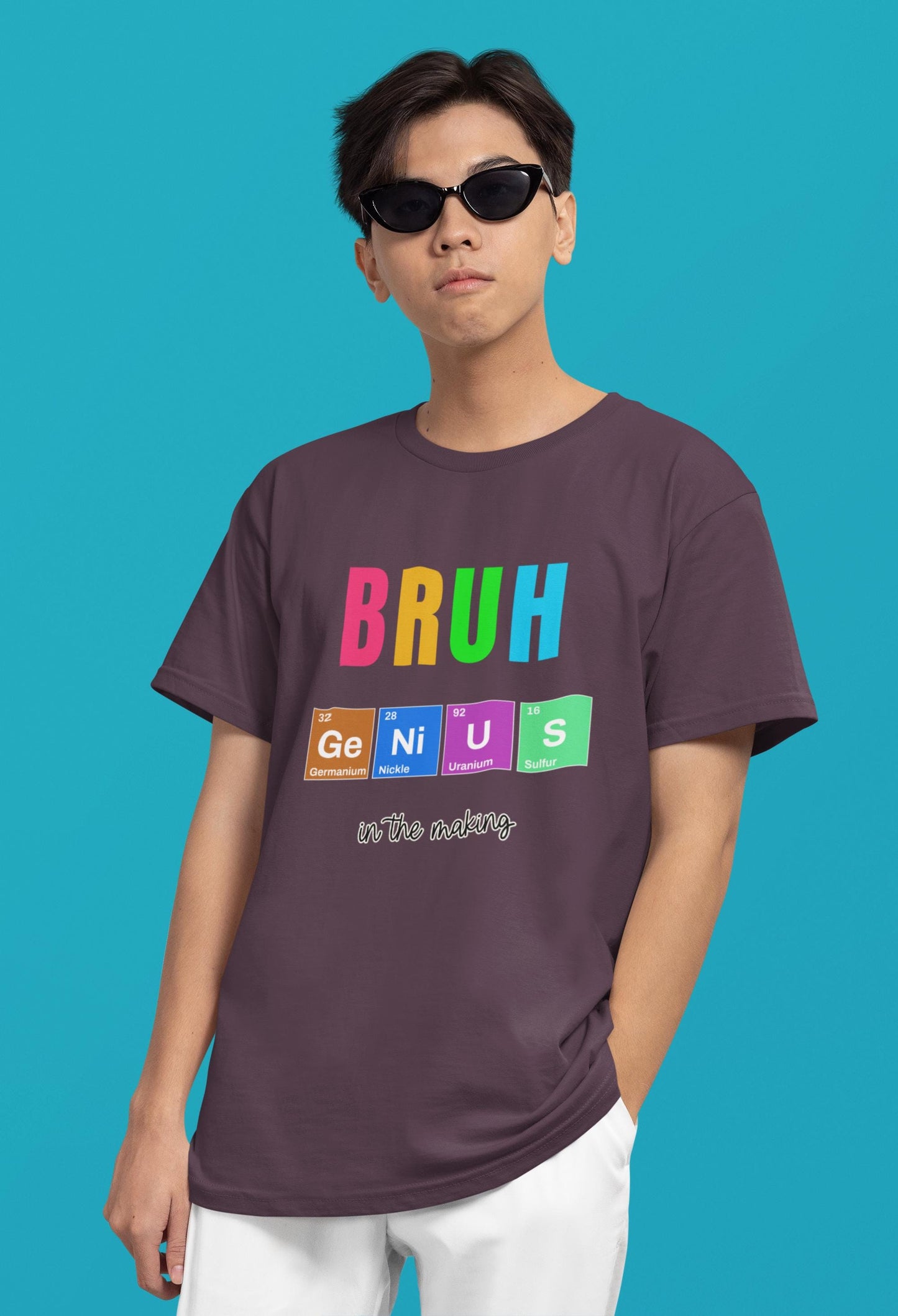 BRUH Genius Youth Tee - Fun Youth Science Inspired T-Shirt, Back to School, Back To School Teacher Student Shirt, First Day Of School Shirts