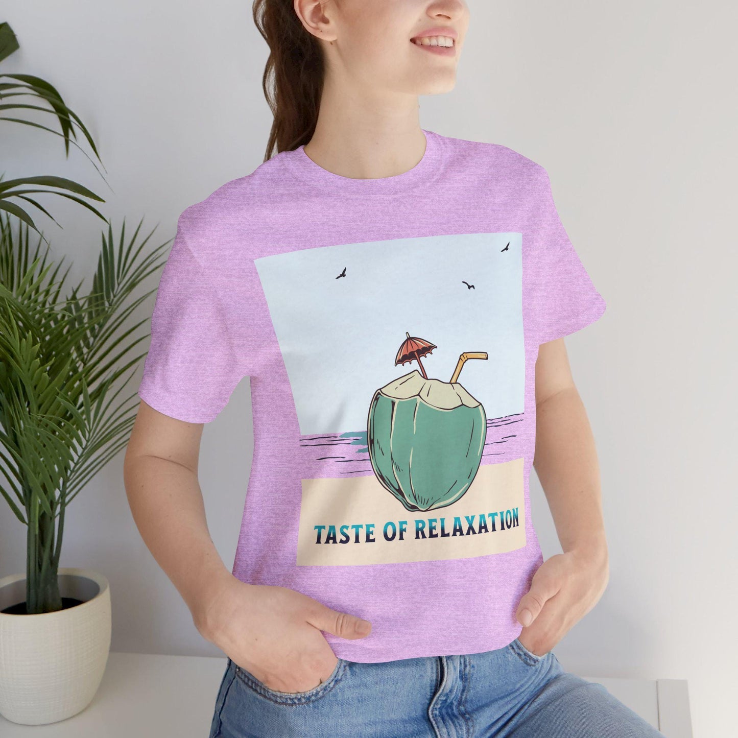 Taste of Relaxation Beach Tee, Summer Shirt, Vacation Apparel, Gift for Him/Her, Relaxing Casual Wear