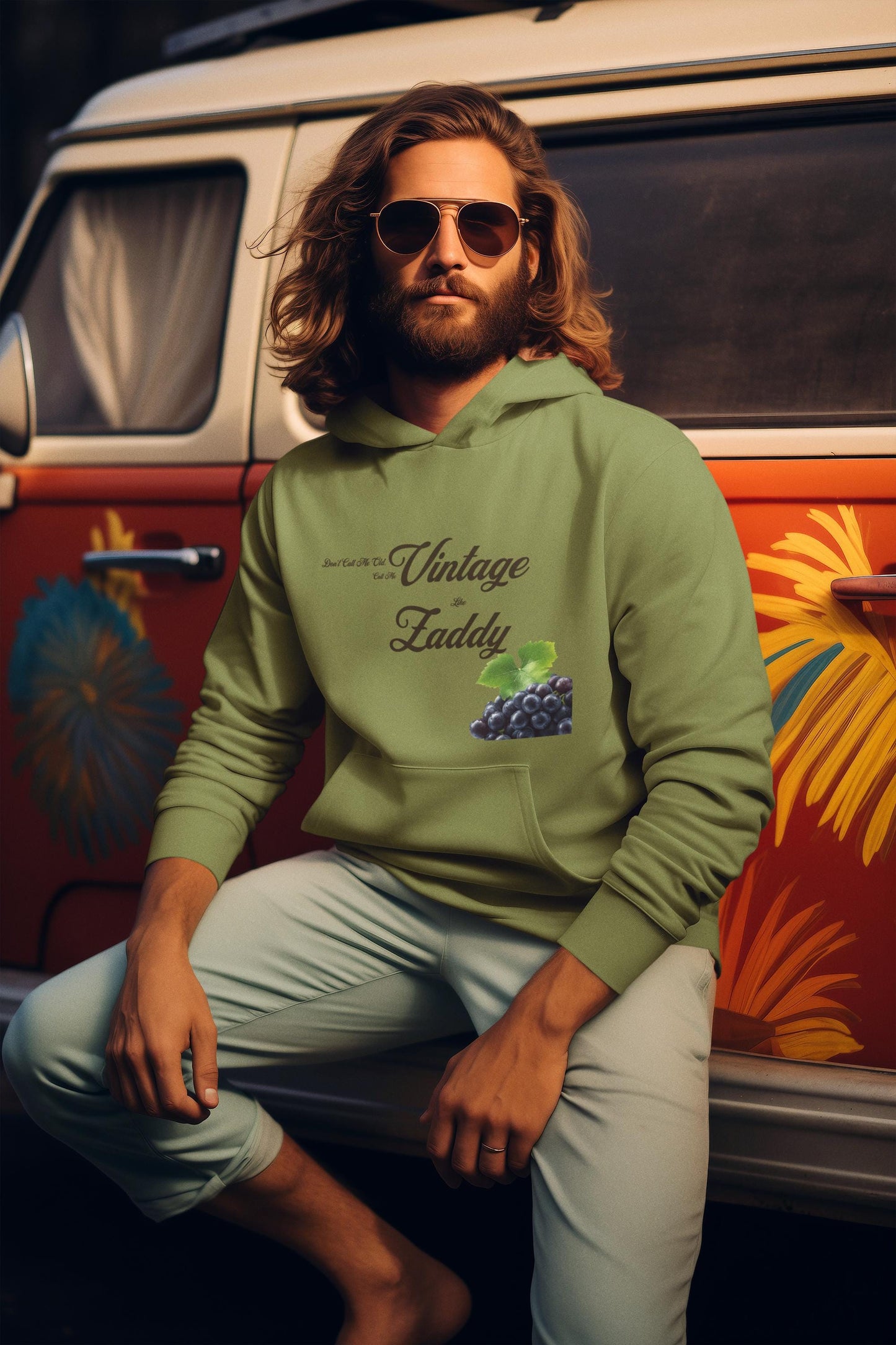 Vintage Zaddy Hooded Sweatshirt, Funny Sweatshirt, Unisex Hoodie, Gift for Him, Dad Gift, Casual Wear, Vintage Style