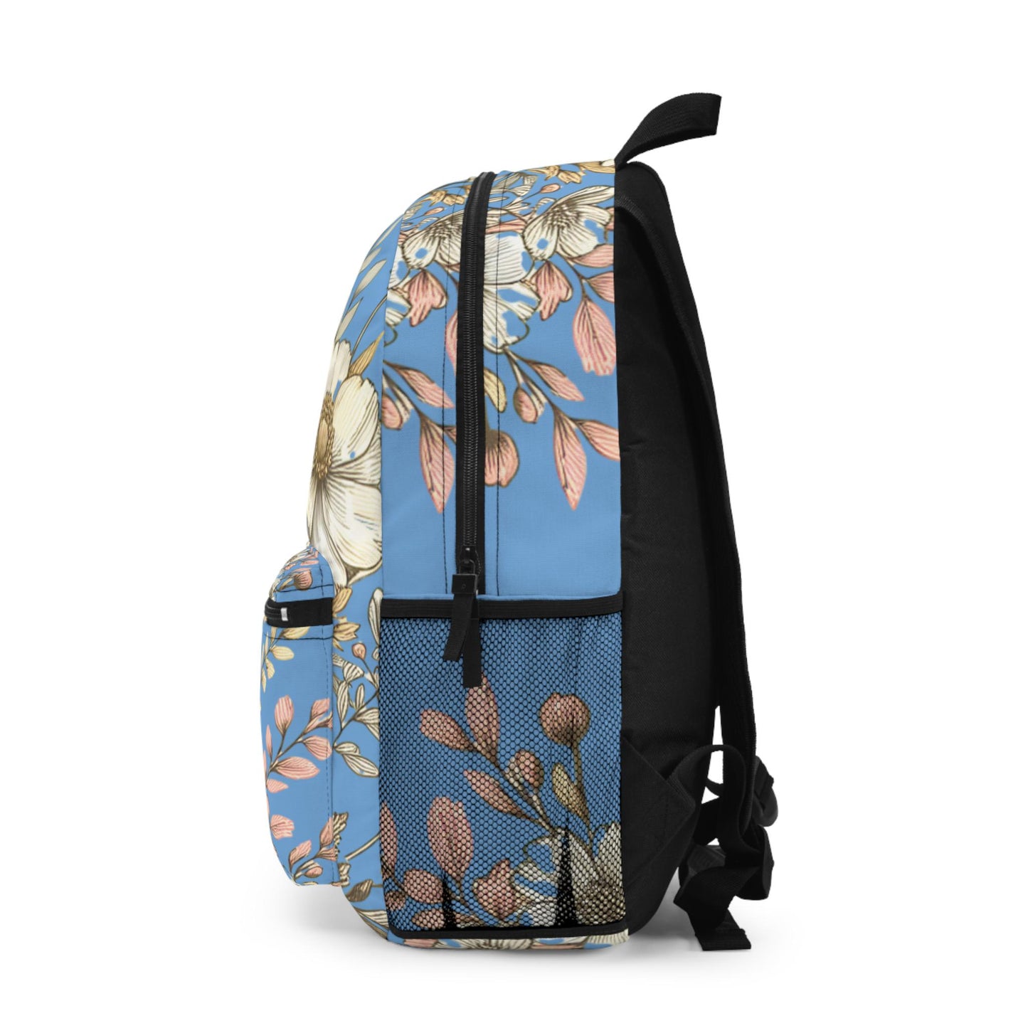 Boho Floral Backpack, Flower School Bag, Flower Print bag, Ideal for Elementary & Middle School Students, Back to School Supply for Students