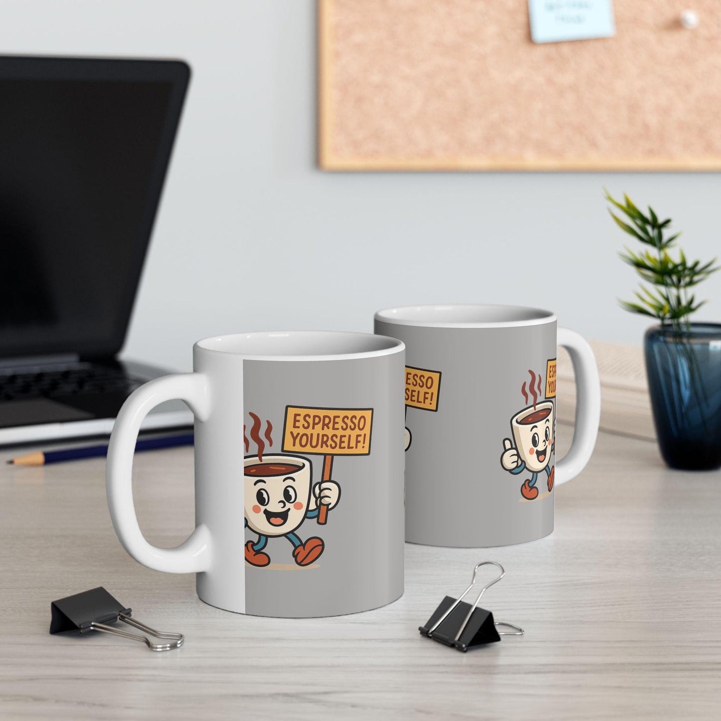 Espresso Yourself Coffee Mug, Cute Drinkware Gift for Coffee Lovers, Espresso Mug, Ideal Back 2 School Gift for Teachers and Parents