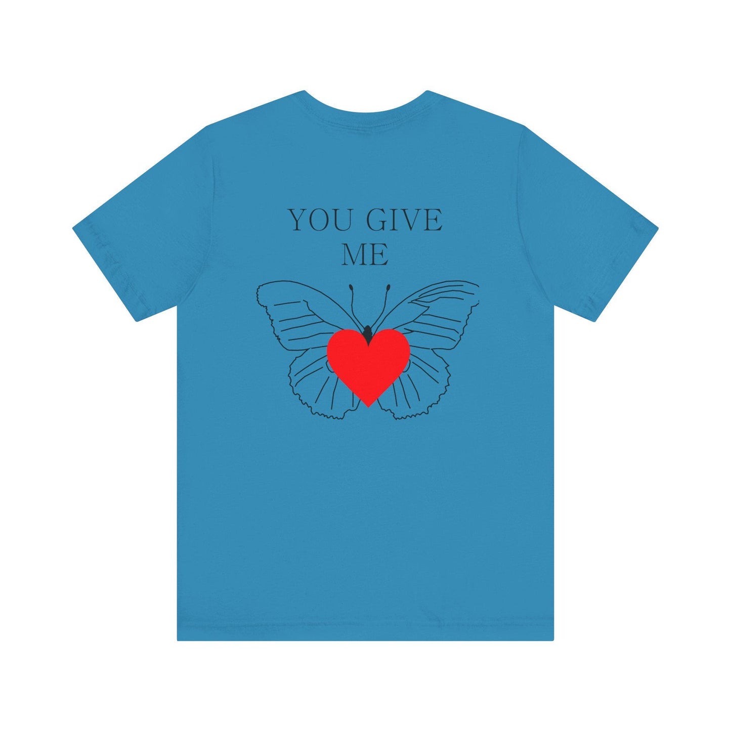 Butterfly Love Tee, Casual Shirt for Nature Lovers, Gift for Girlfriend, Romantic Gift, Summer Wear