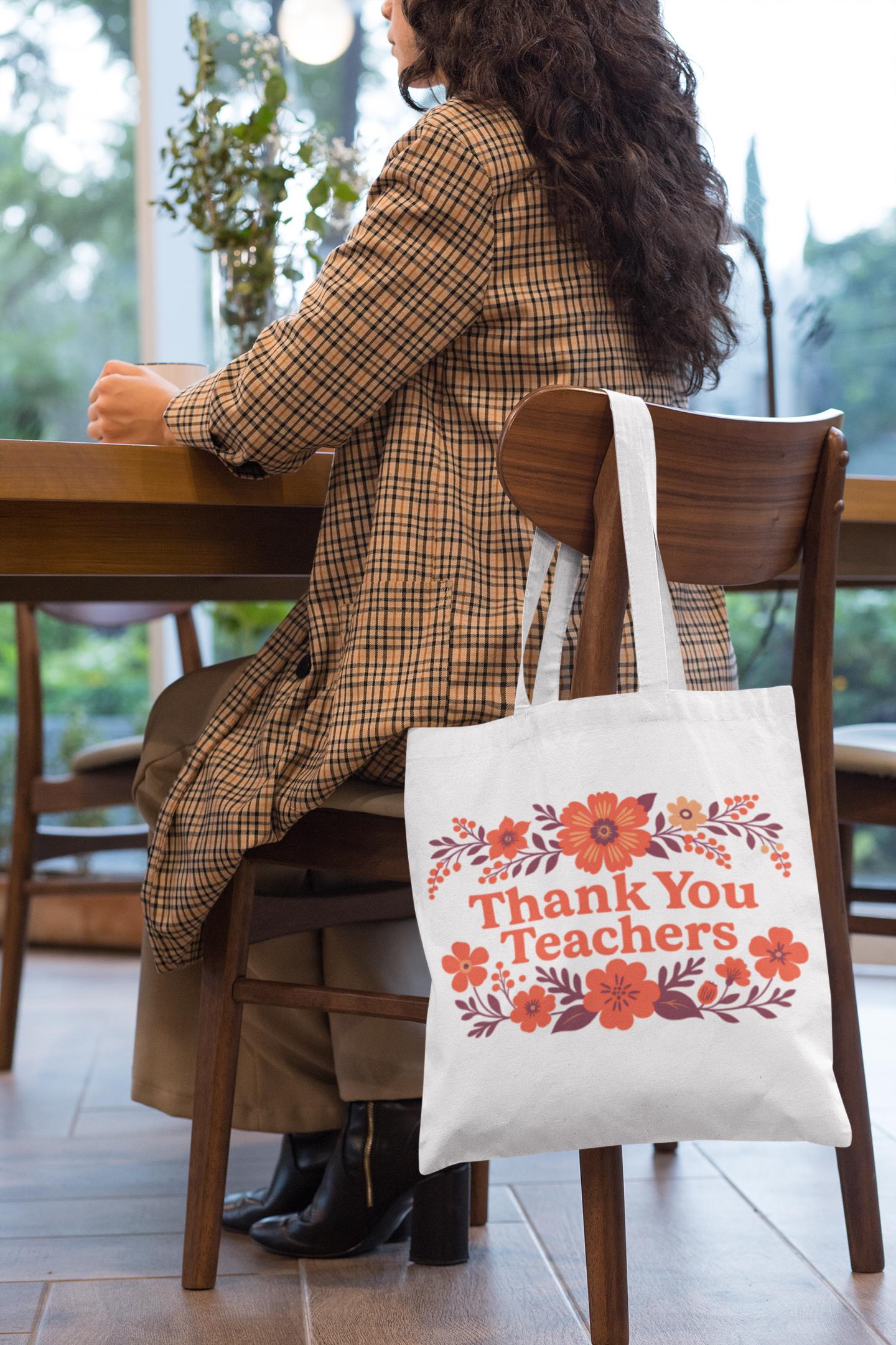 Thank You Teachers - Tote Bag - Perfect Gift for Educators, Back to School, Classroom Essentials, Teacher Appreciation, Eco-Friendly Bag