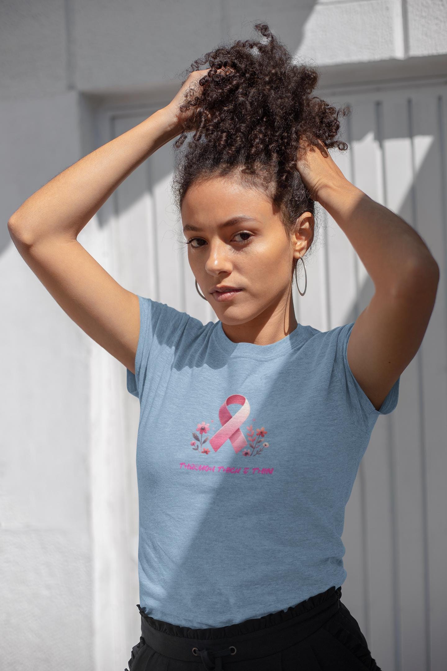 Breast Cancer Awareness T-Shirt, Supportive Tee, Gift for Her, Pink Ribbon Shirt, Advocacy Apparel